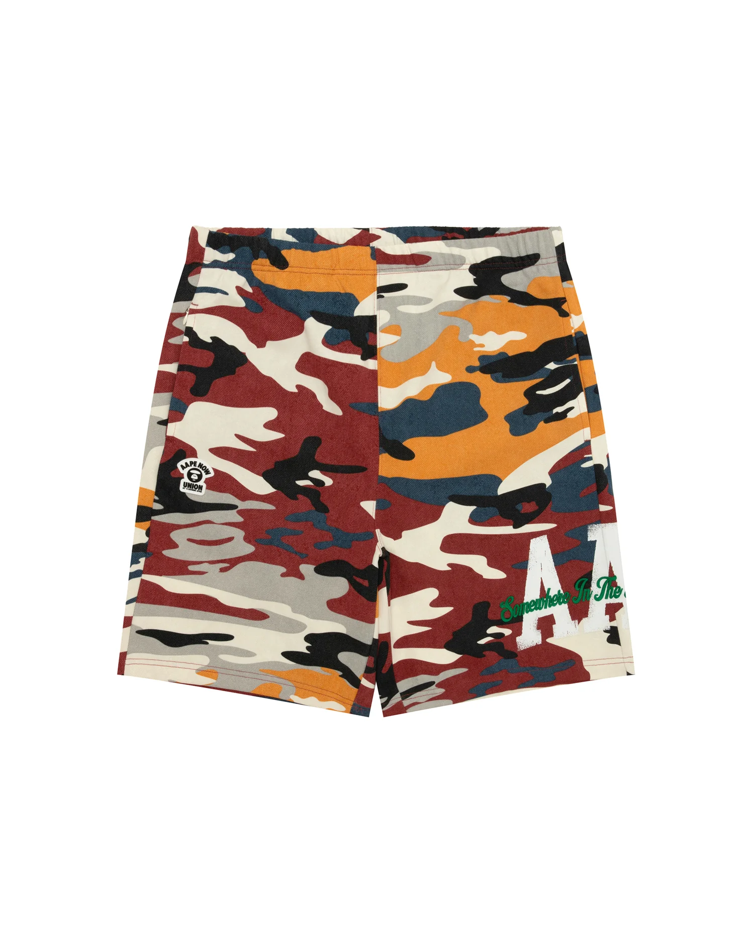 AAPENOW camo sweat shorts