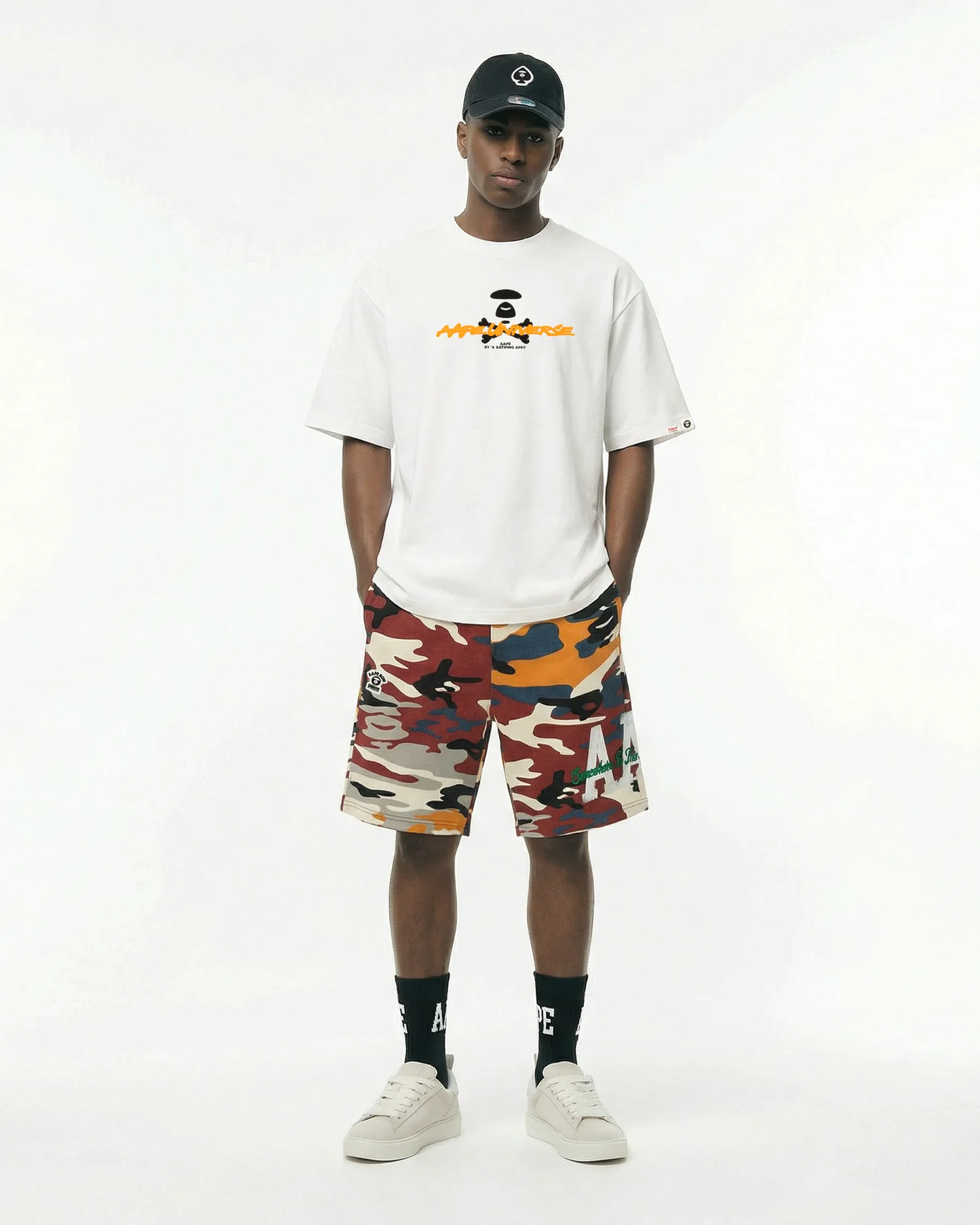 AAPENOW camo sweat shorts - Image 4