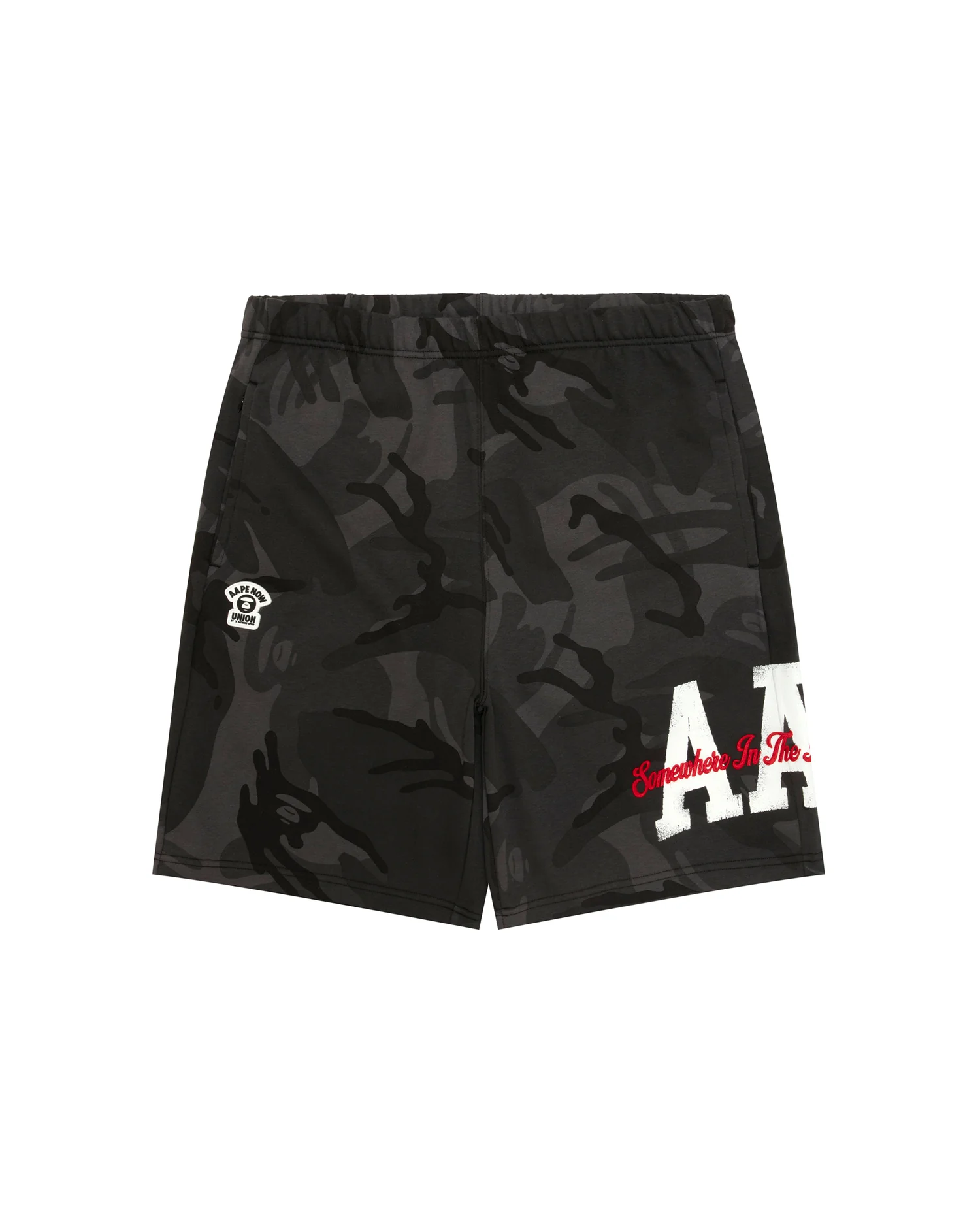 AAPENOW camo sweat shorts