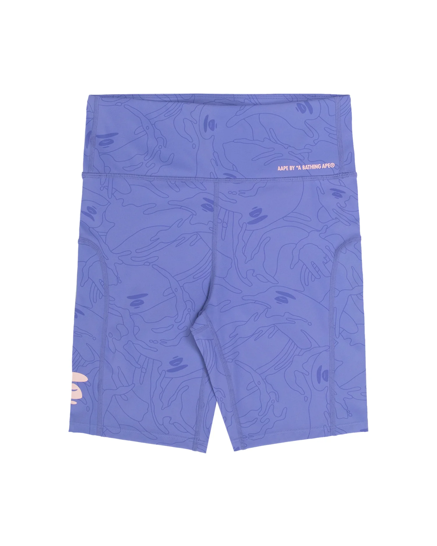Moonface patterned biker shorts