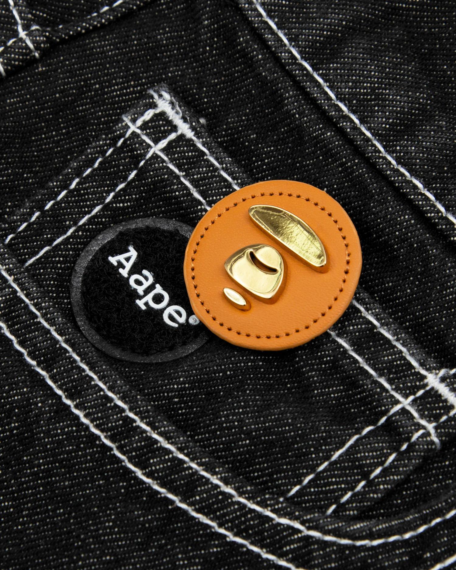 Moonface denim shorts - Image 3