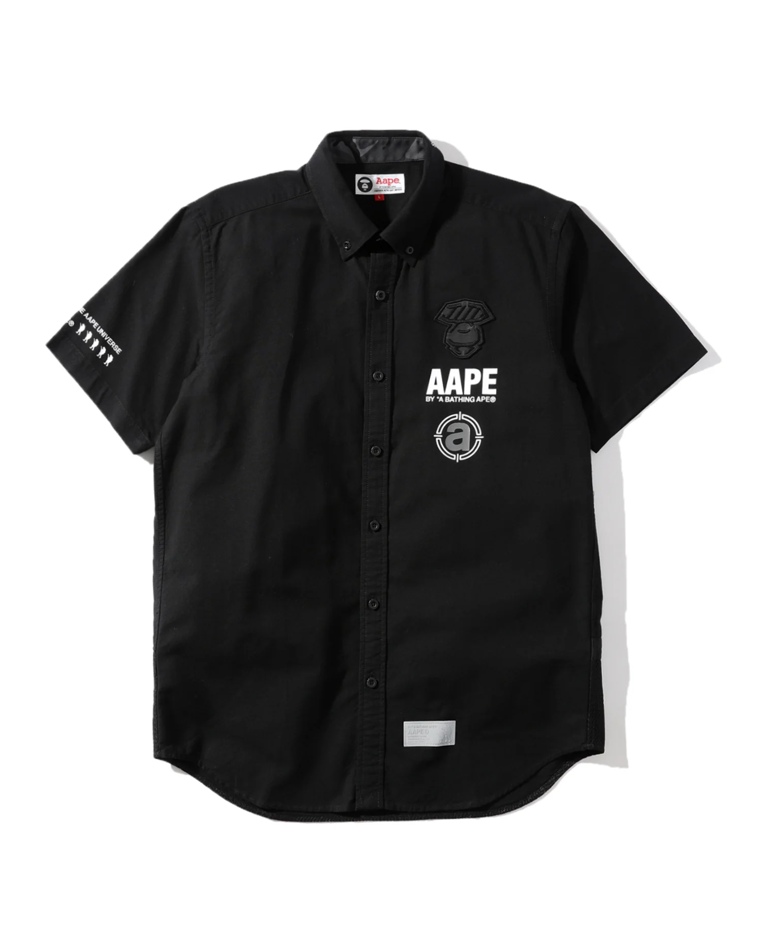 Badge appliqué logo button-down shirt