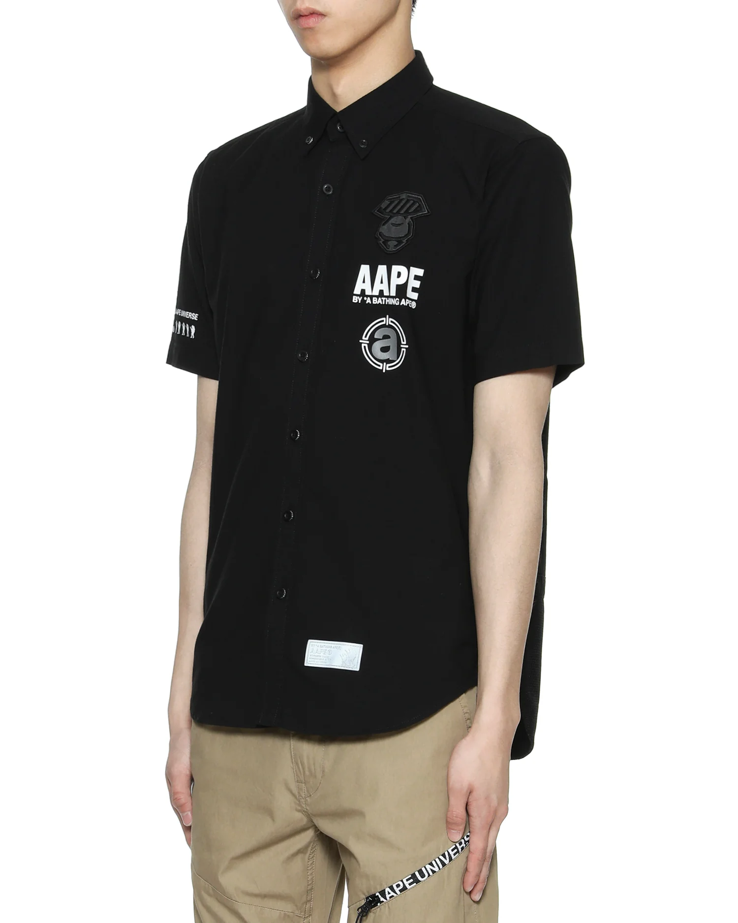 Badge appliqué logo button-down shirt - Image 3