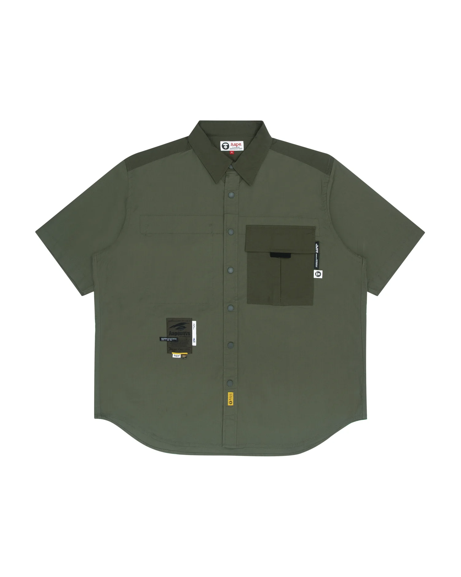 Moonface colour blocked shirt - Image 6