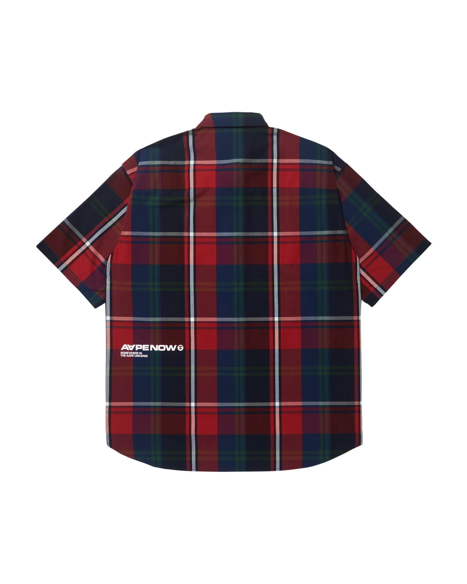 Moonface patch plaid short-sleeve shirt - Image 12
