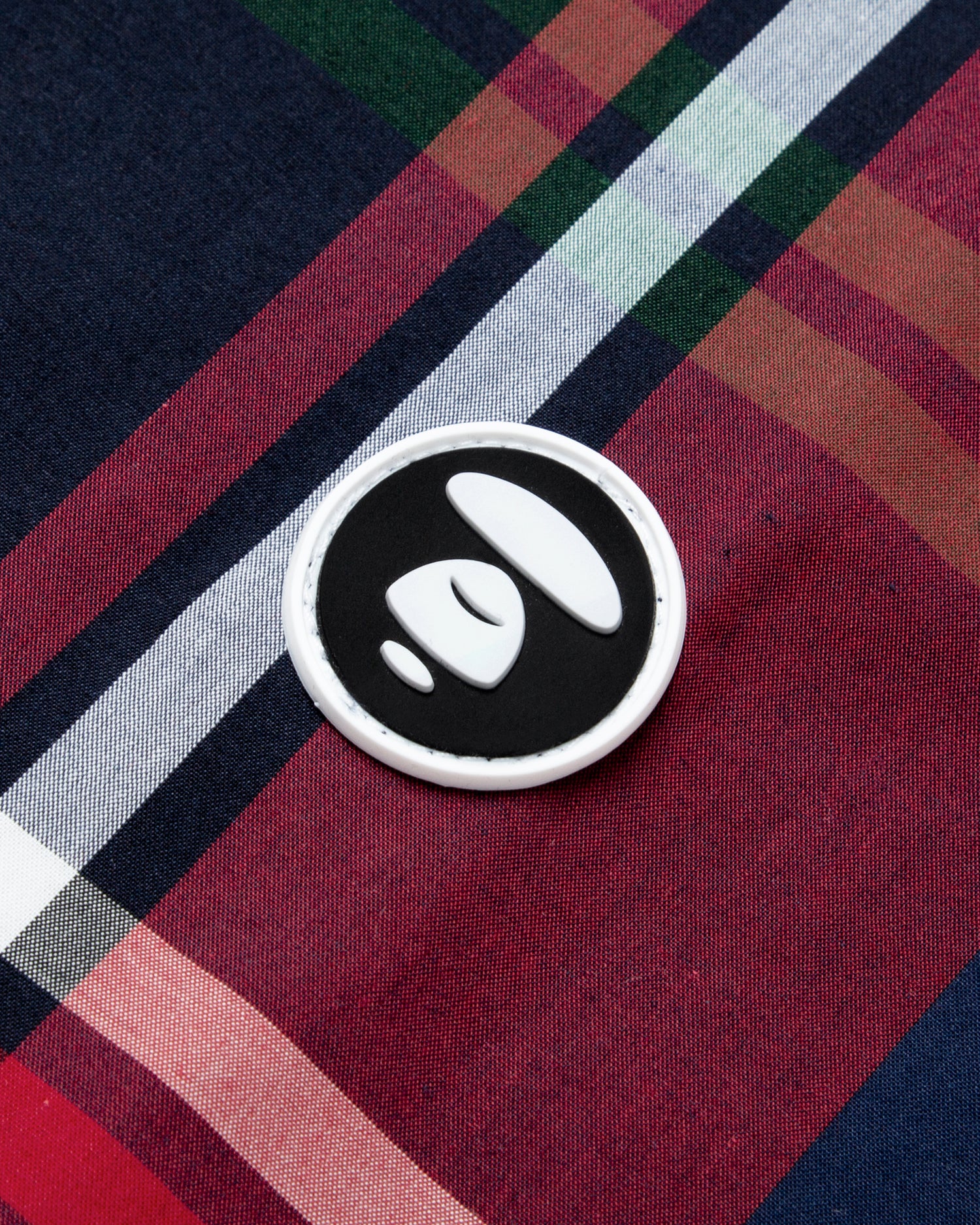 Moonface patch plaid short-sleeve shirt - Image 13