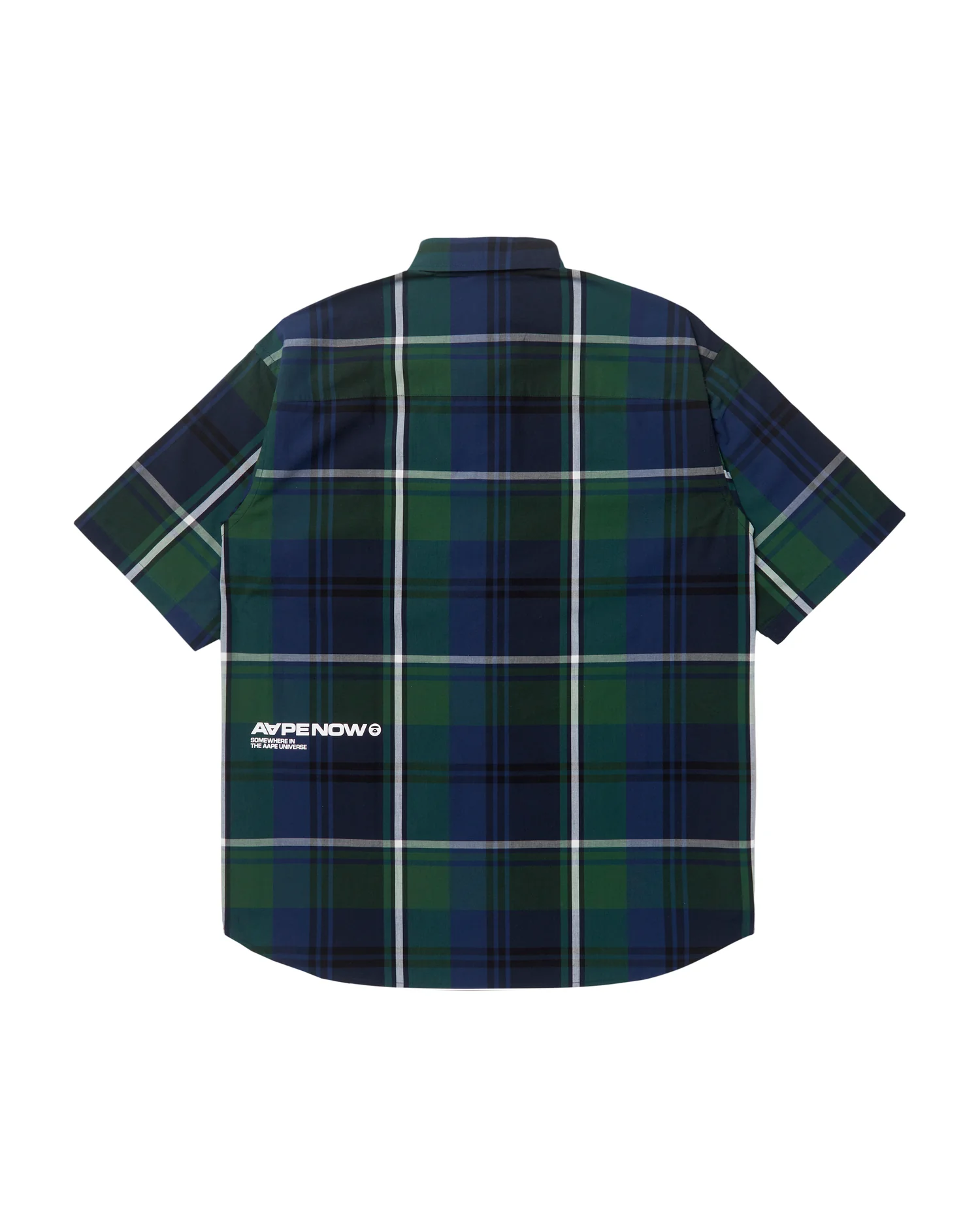 Moonface patch plaid short-sleeve shirt - Image 7