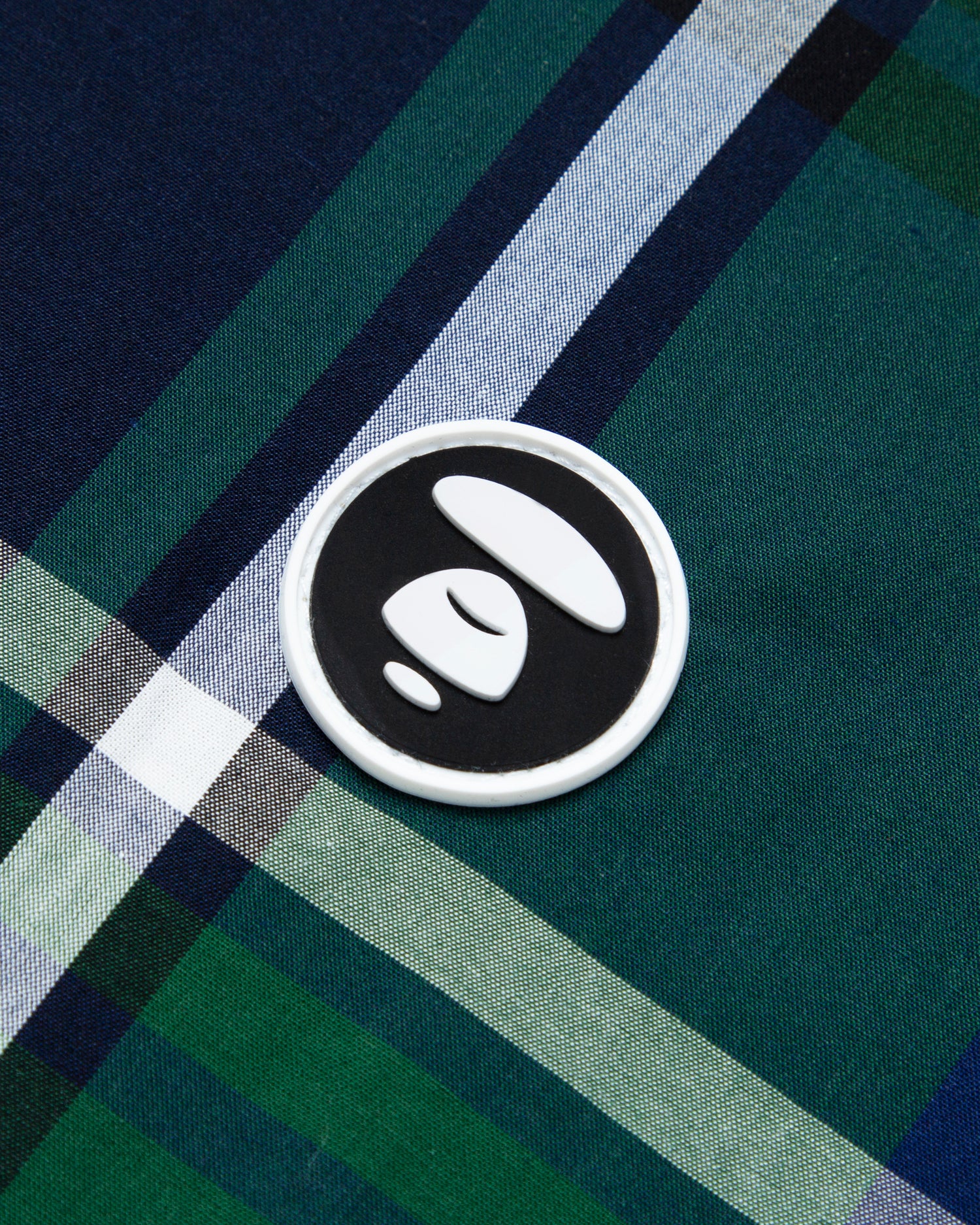 Moonface patch plaid short-sleeve shirt - Image 8