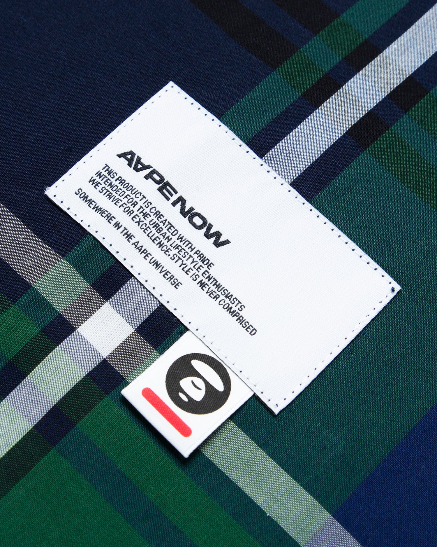 Moonface patch plaid short-sleeve shirt - Image 9