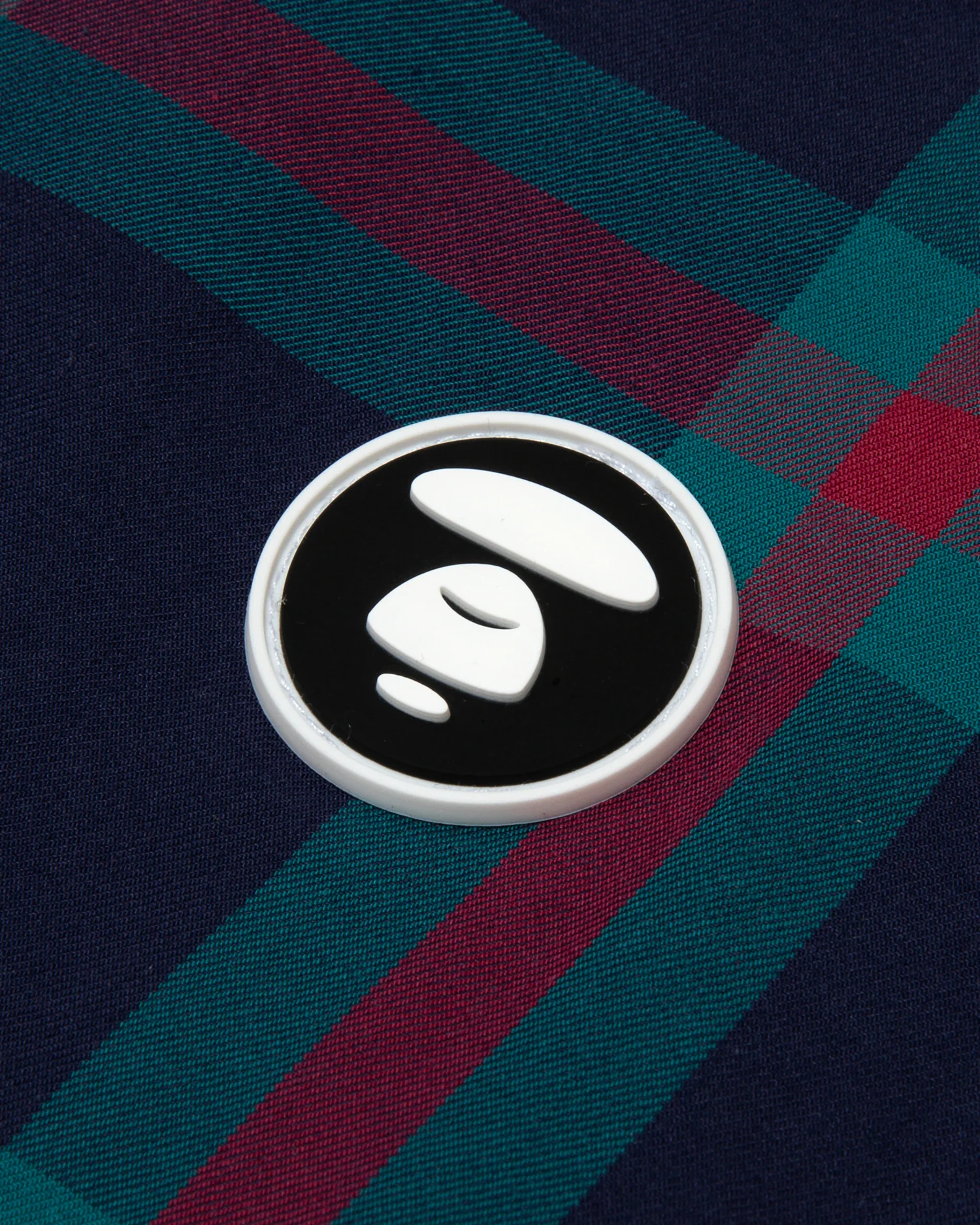 Moonface patch check short-sleeve shirt - Image 10