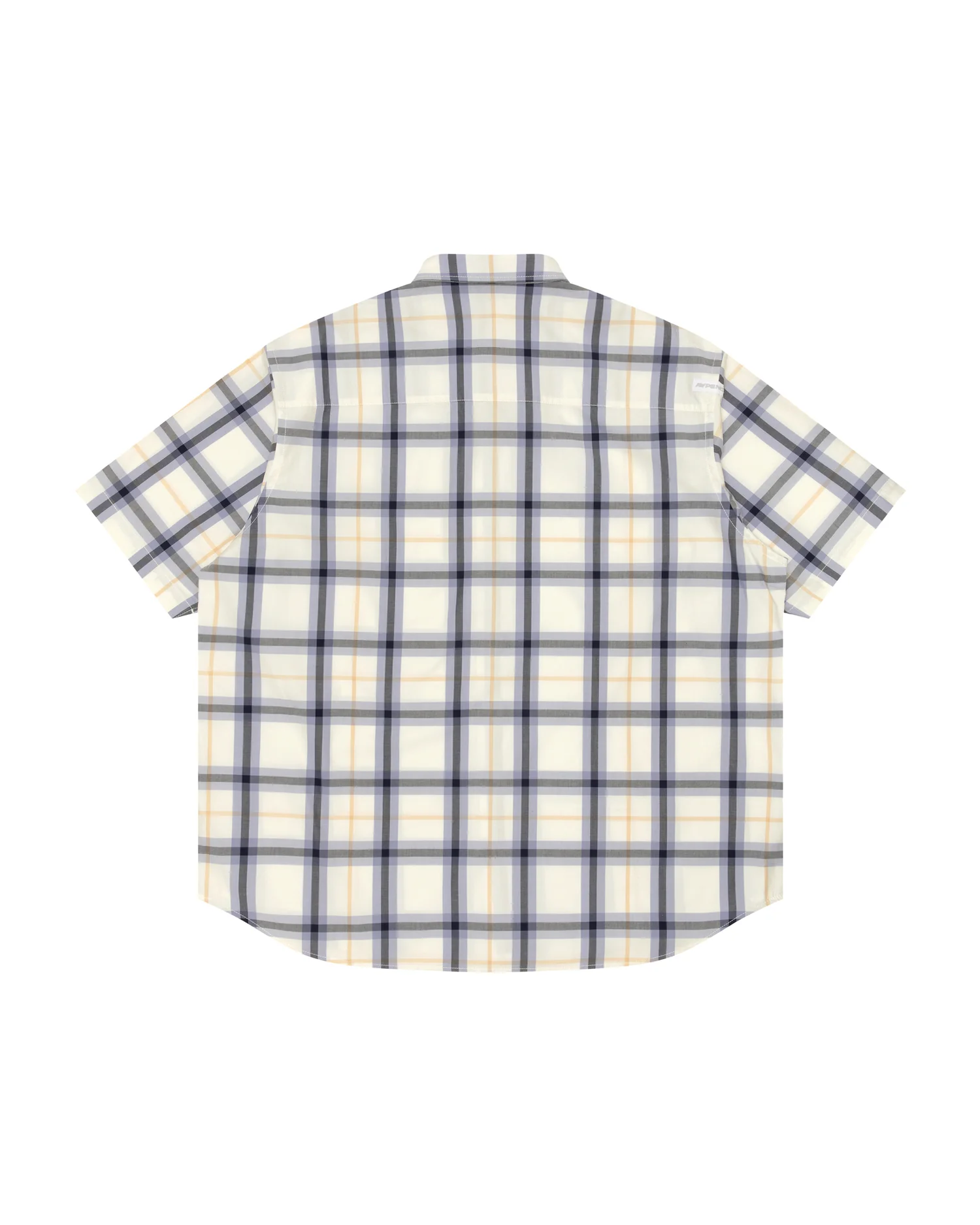 Moonface patch check short-sleeve shirt - Image 2