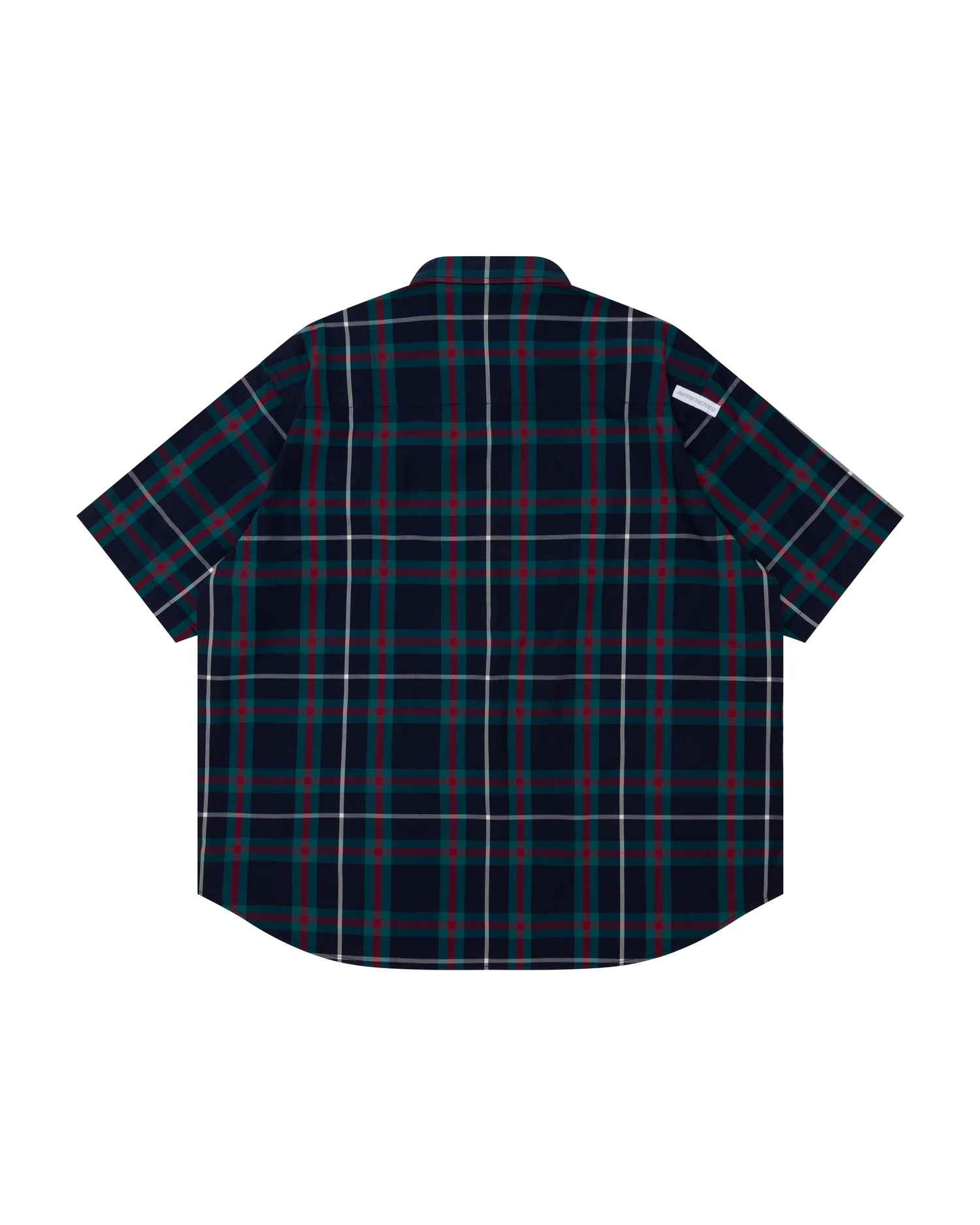 Moonface patch check short-sleeve shirt - Image 7