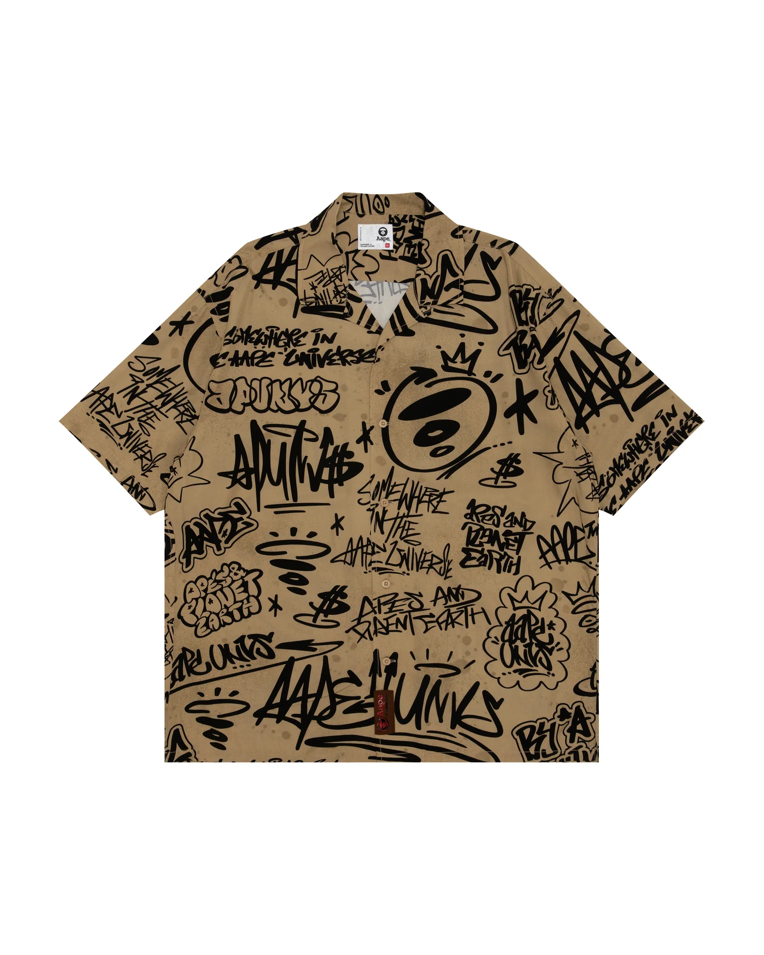 Moonface sketch-print shirt