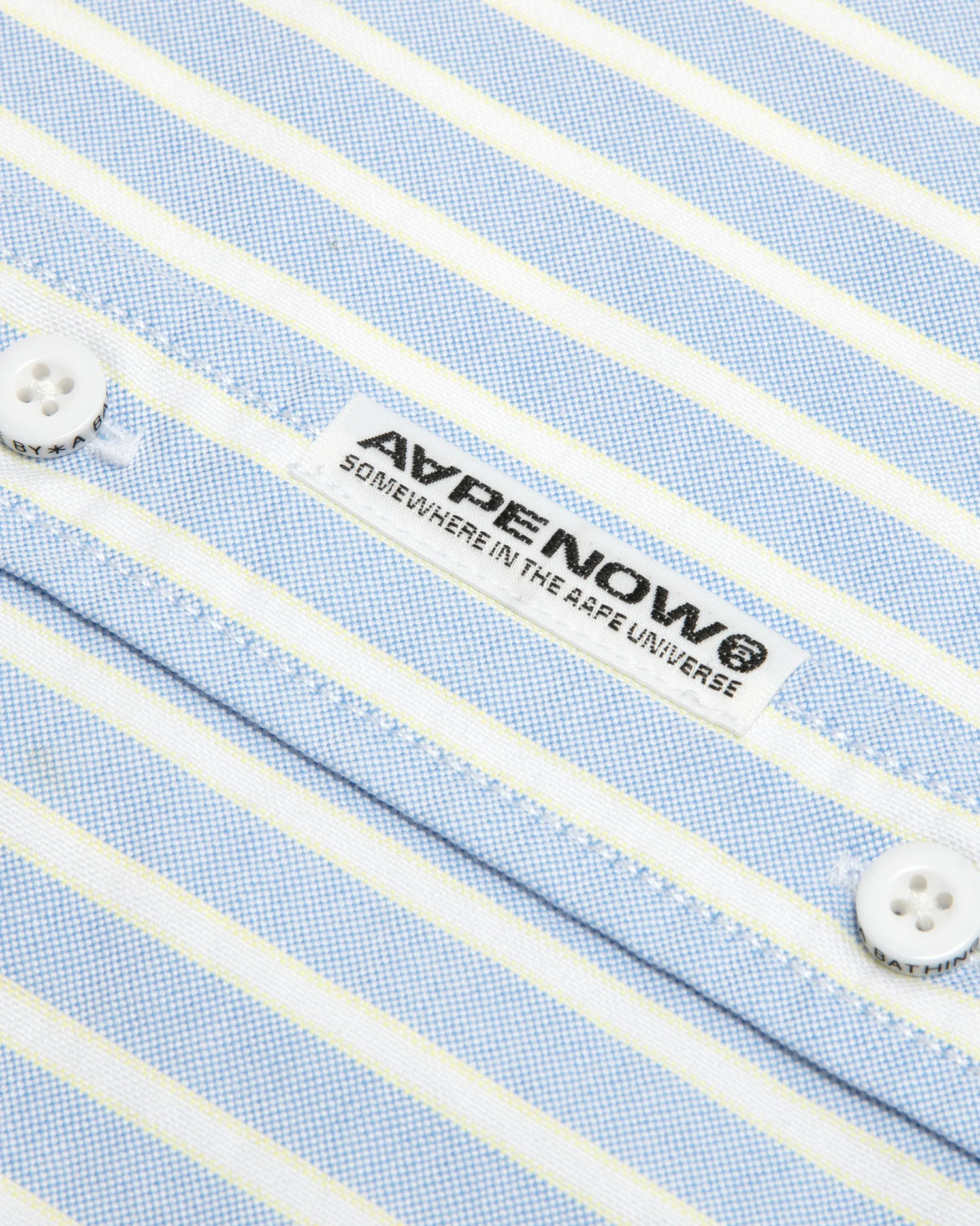 AAPENOW moonface logo stripe short sleeve shirt - Image 3
