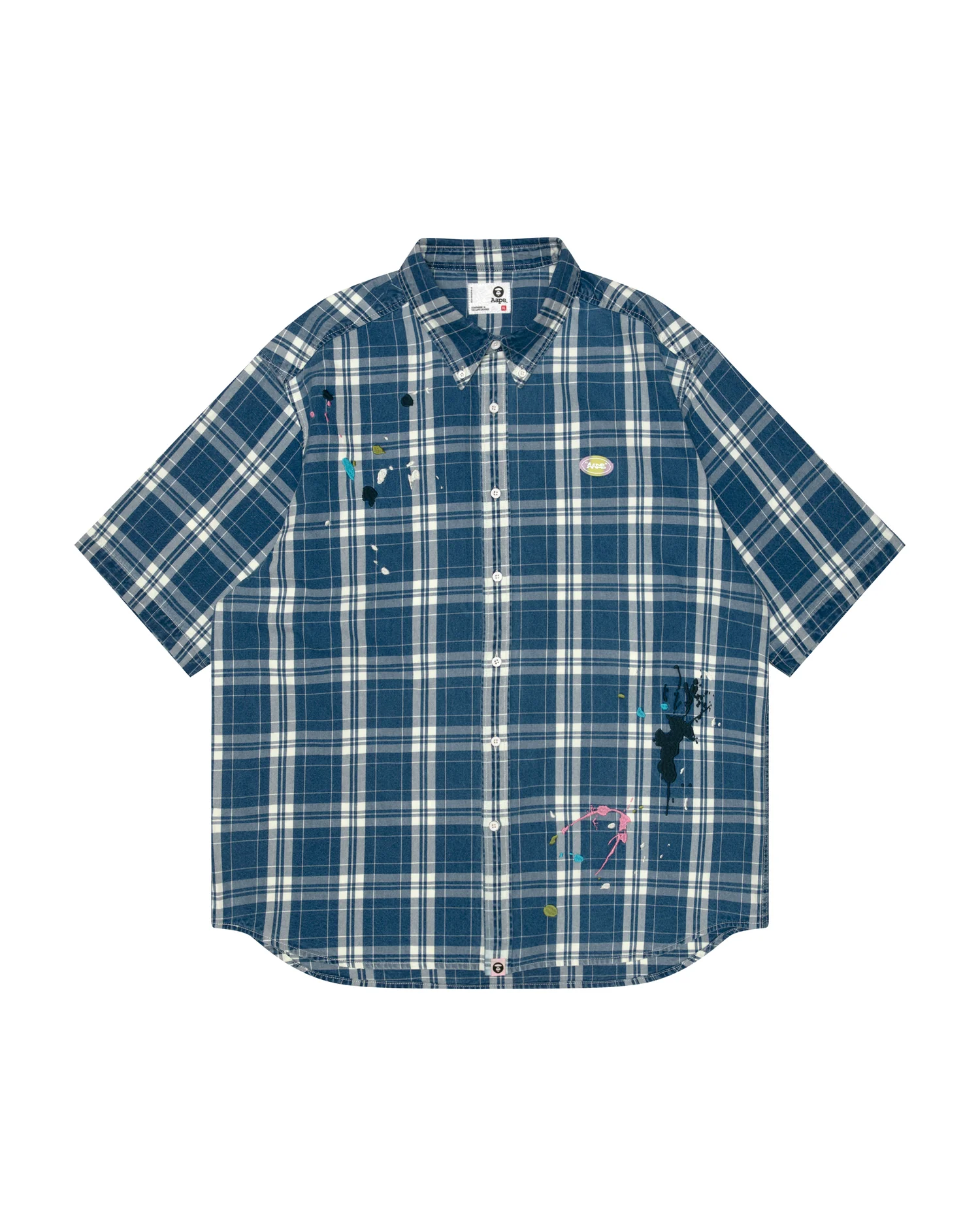 AAPEUNVS moonface check shirt