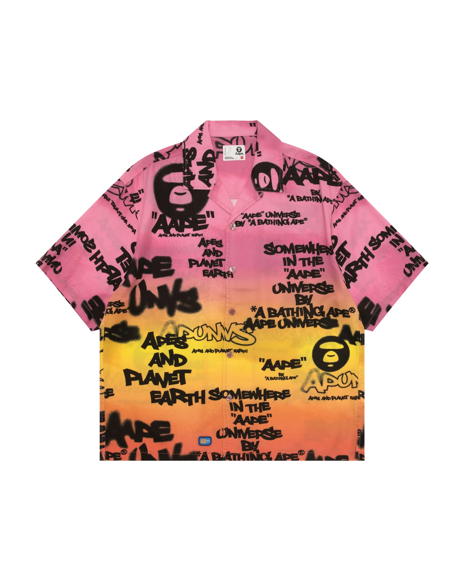 AAPEUNVS graffiti-print short sleeve shirt