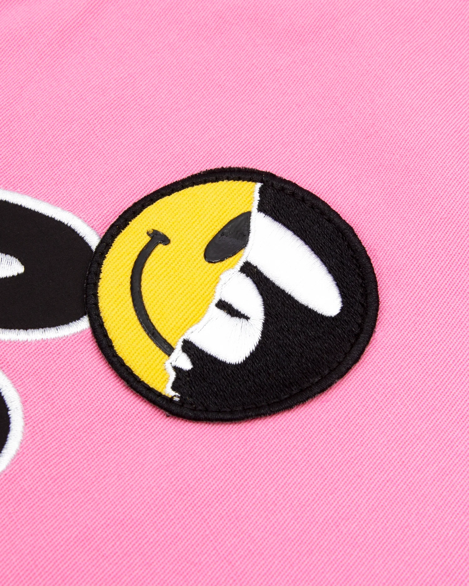 Moonface embroidered baseball shirt - Image 3