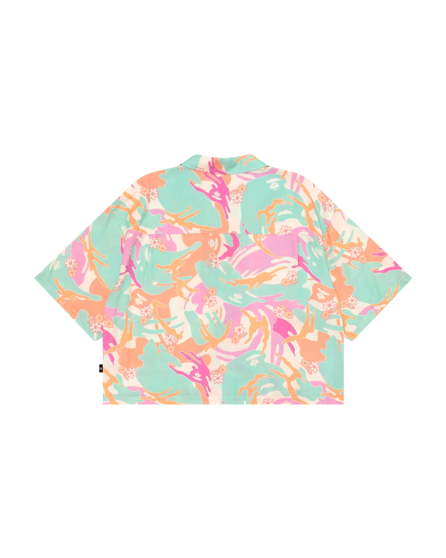 Moonface camo patterned cropped short-sleeve shirt - Image 2