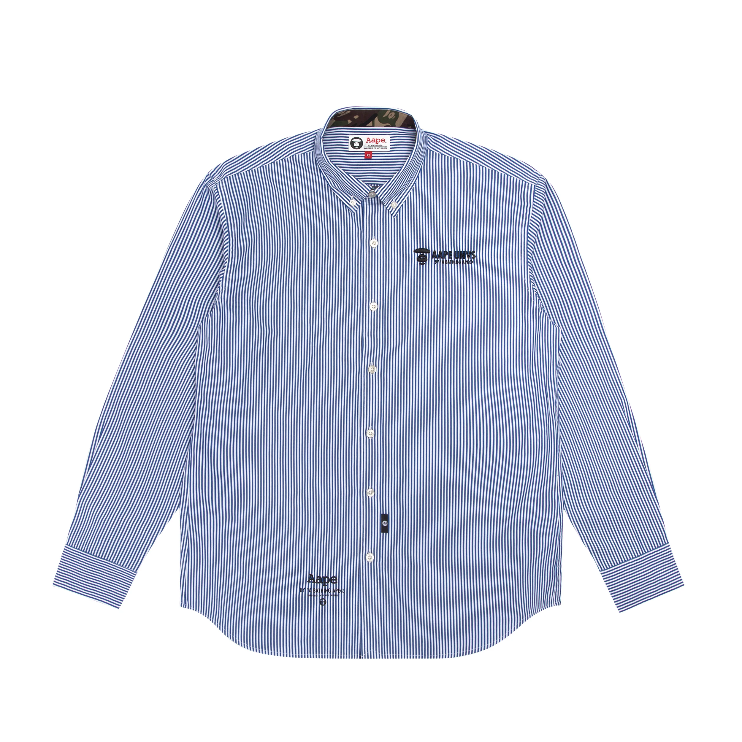 Logo button-down shirt