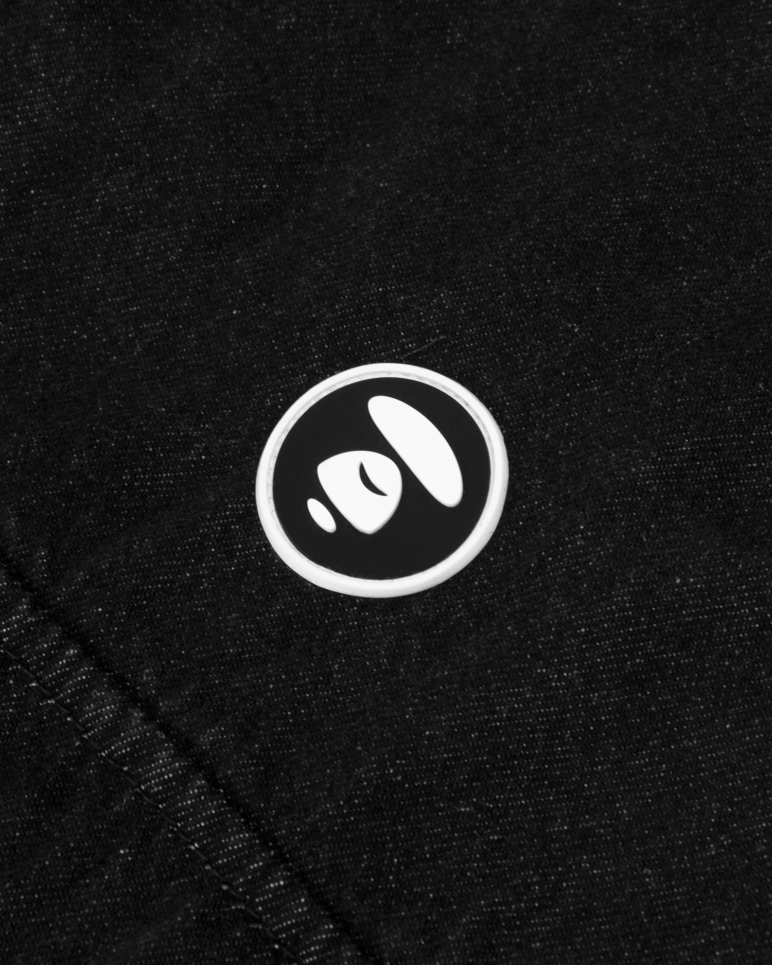 Moonface patch denim shirt - Image 3