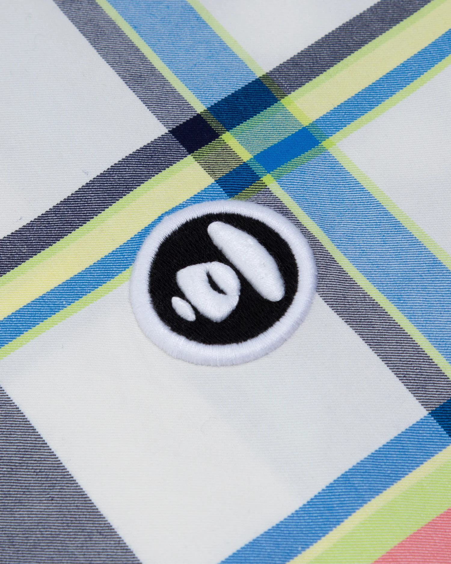 Moonface plaid button-down shirt - Image 3