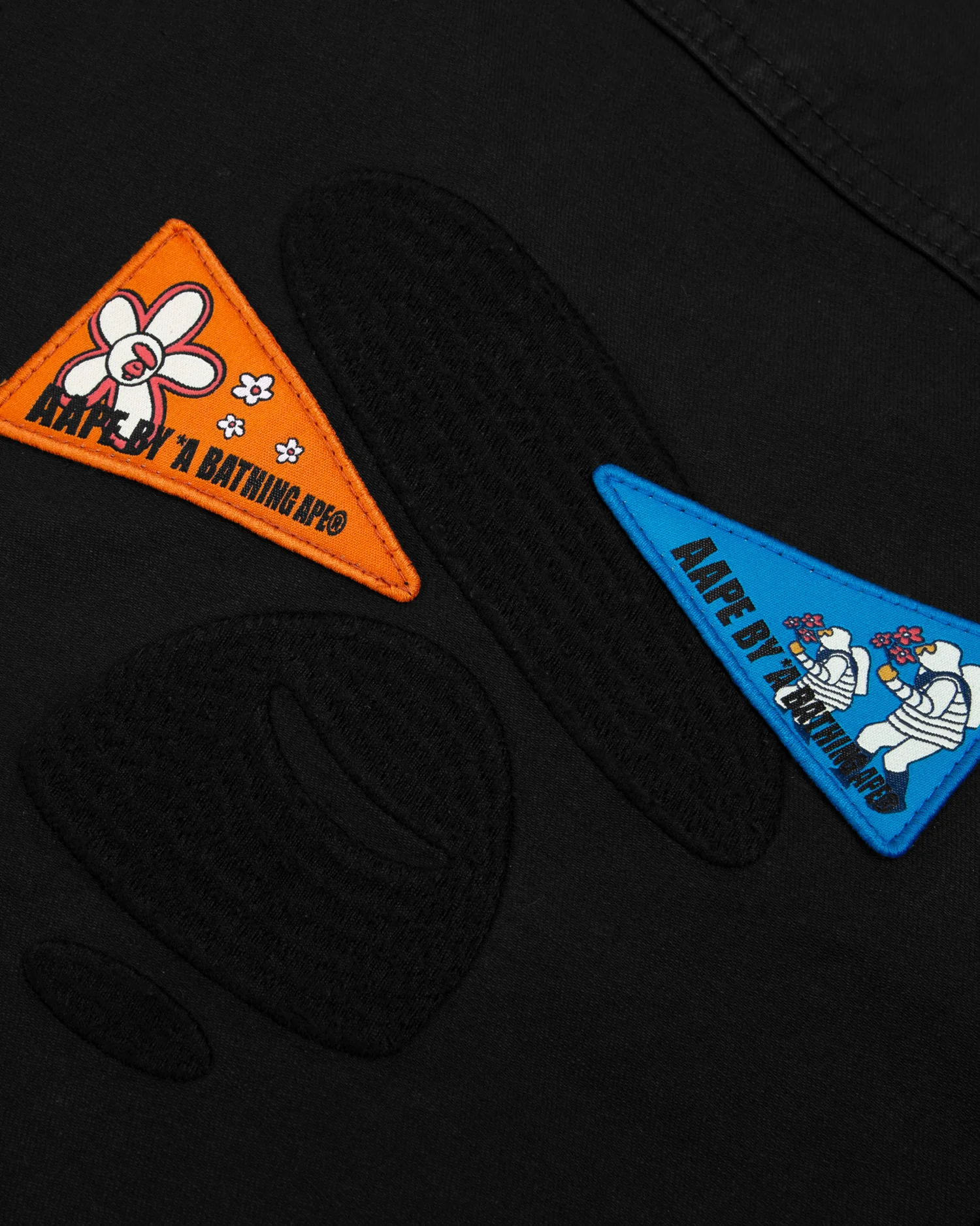 Moonface embroidered graphic patch shirt - Image 4