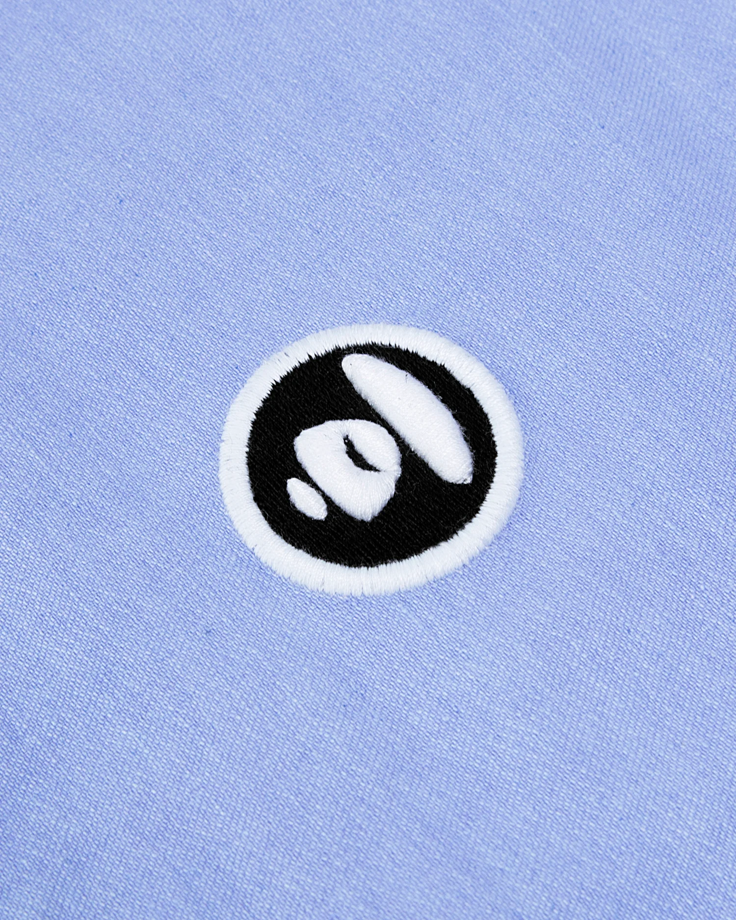 Moonface embroidered graphic patch shirt - Image 8
