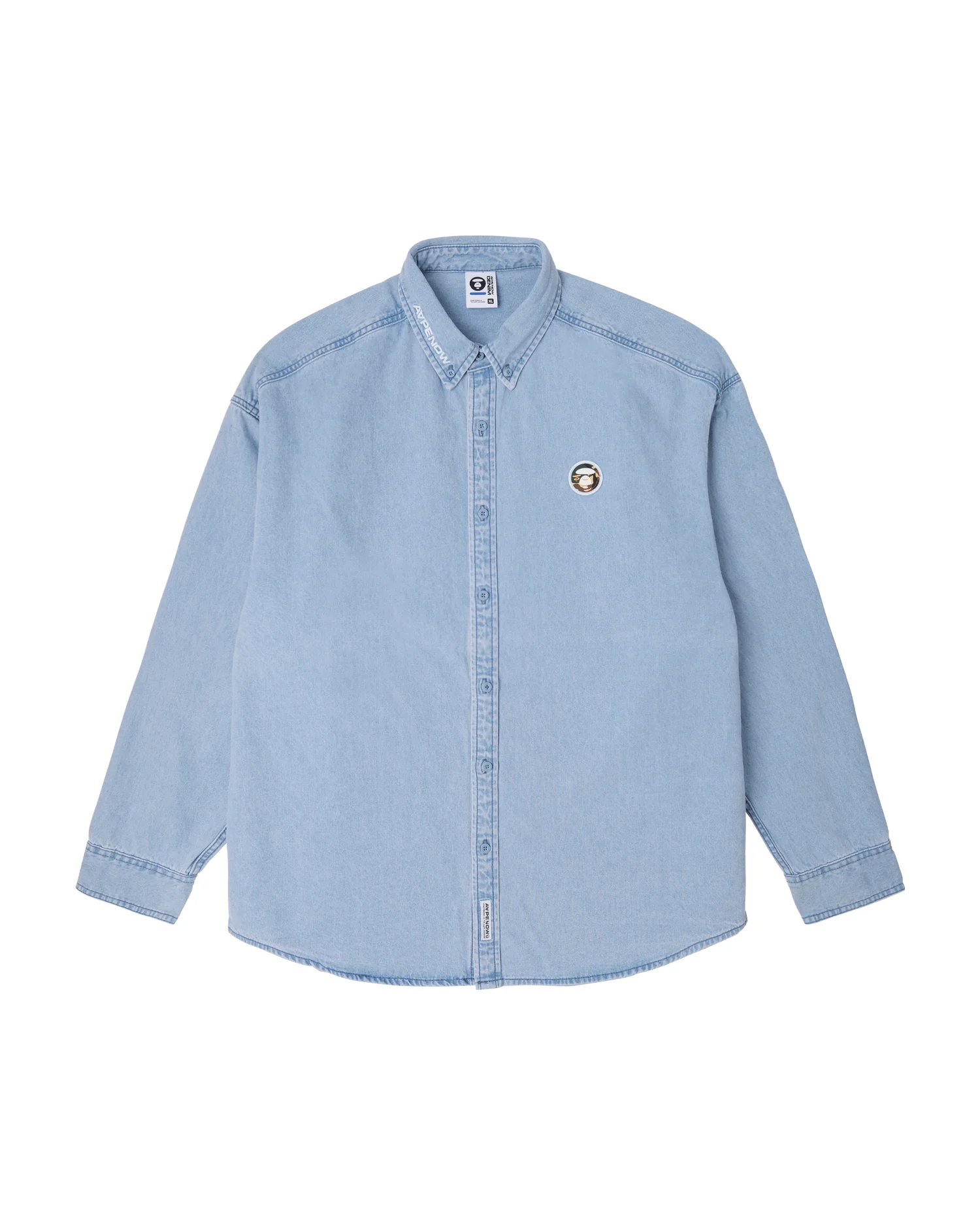 Moonface patch long-sleeve shirt - Image 6