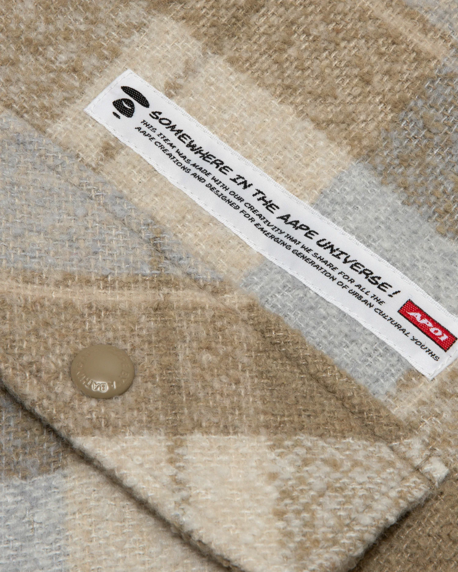 Moonface check-panelled hooded shirt jacket - Image 4