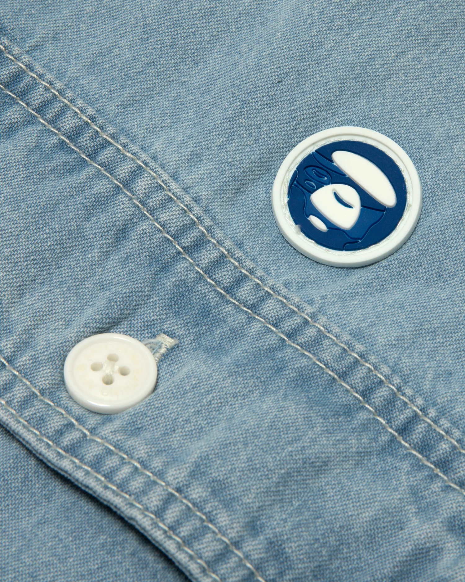 Moonface patch pockets shirt - Image 10