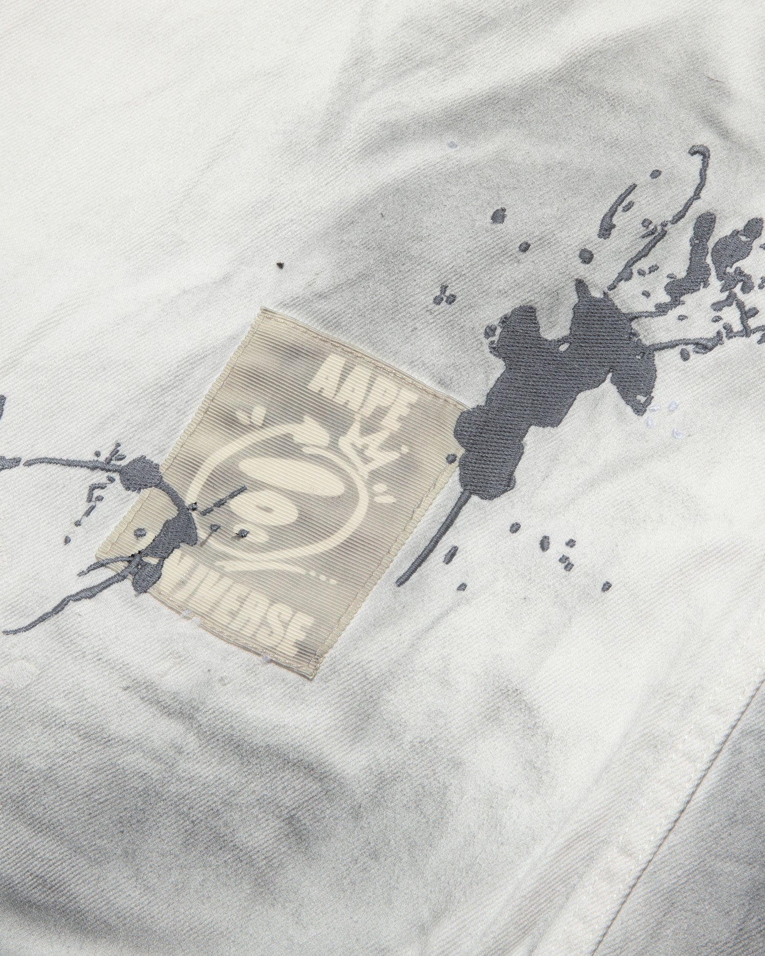 Moonface splatter embroidered work shirt - Image 3