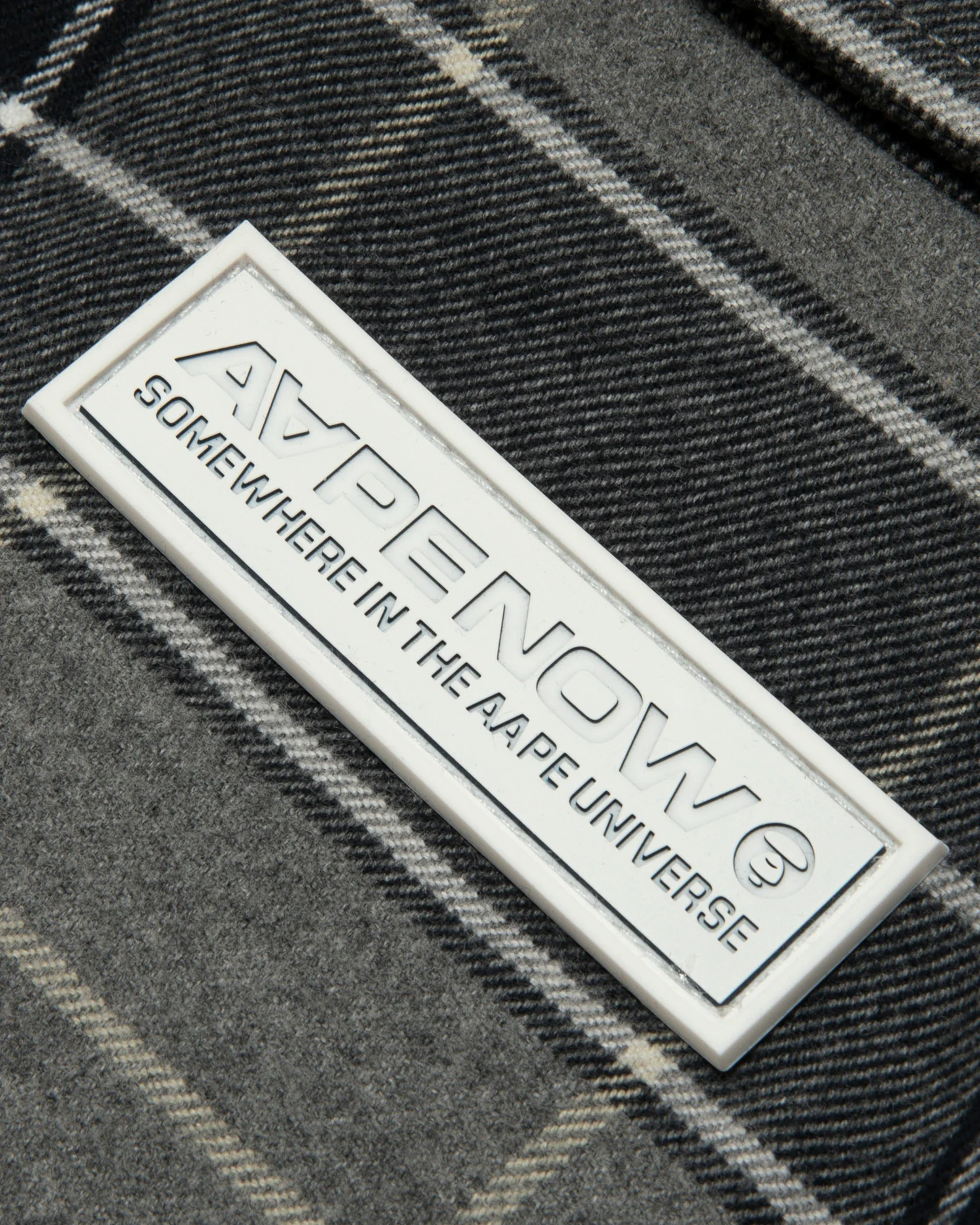 AAPENOW moonface logo check long sleeve shirt - Image 3