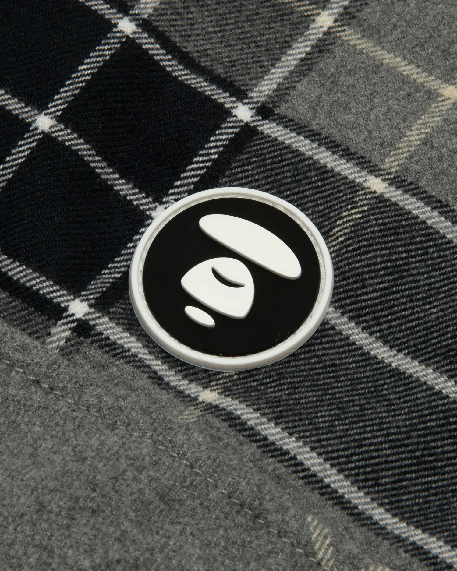 AAPENOW moonface logo check long sleeve shirt - Image 5