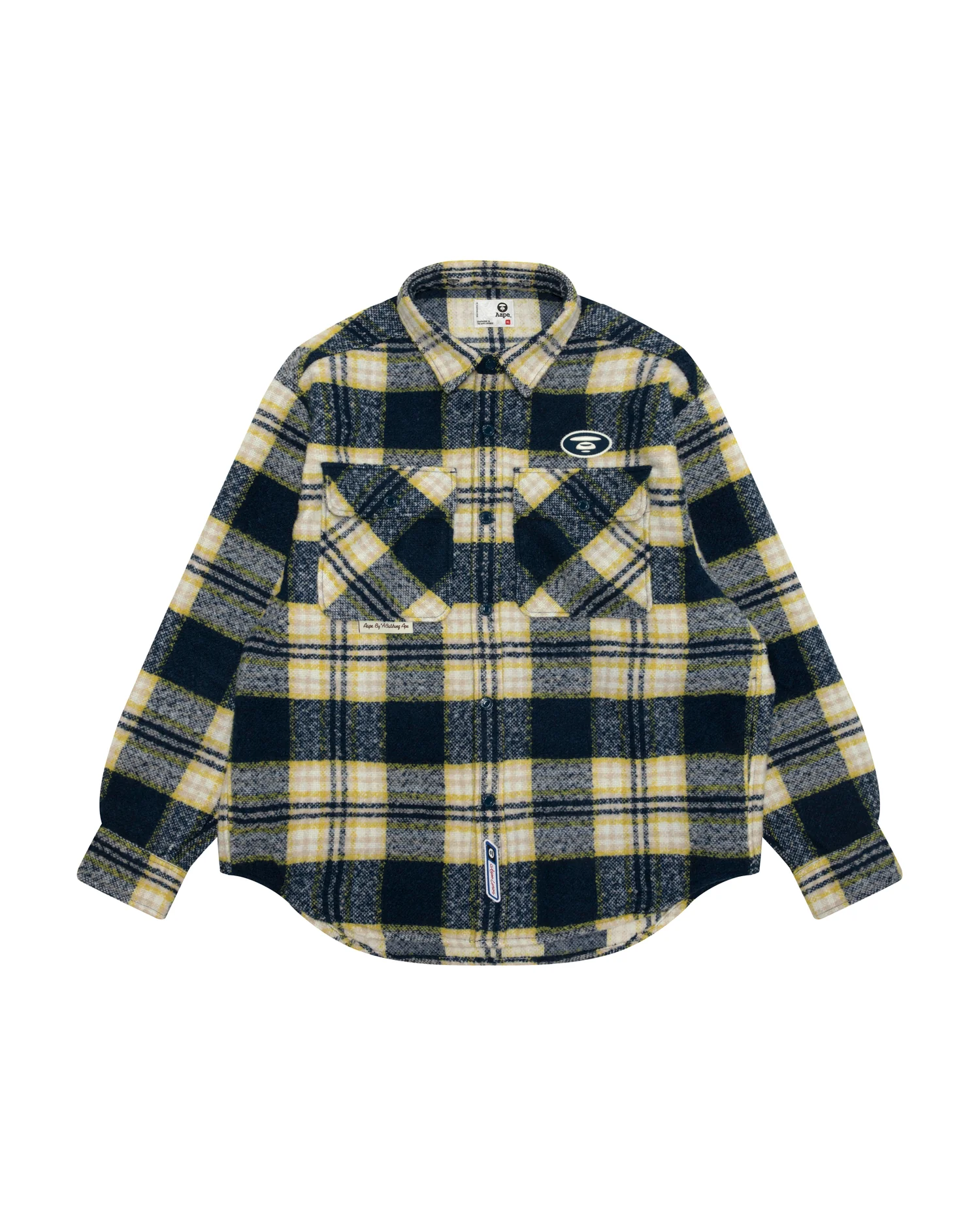 Moonface check hooded shirt - Image 10