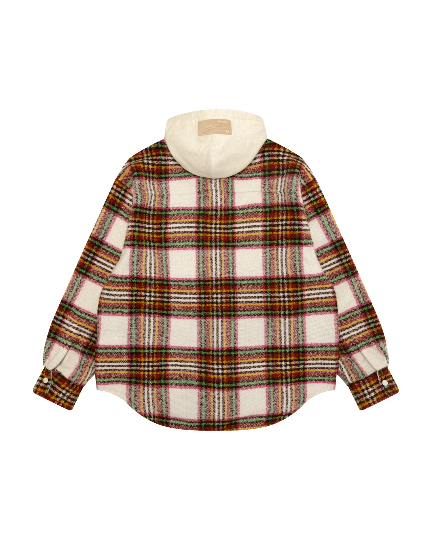 Moonface check hooded shirt - Image 4