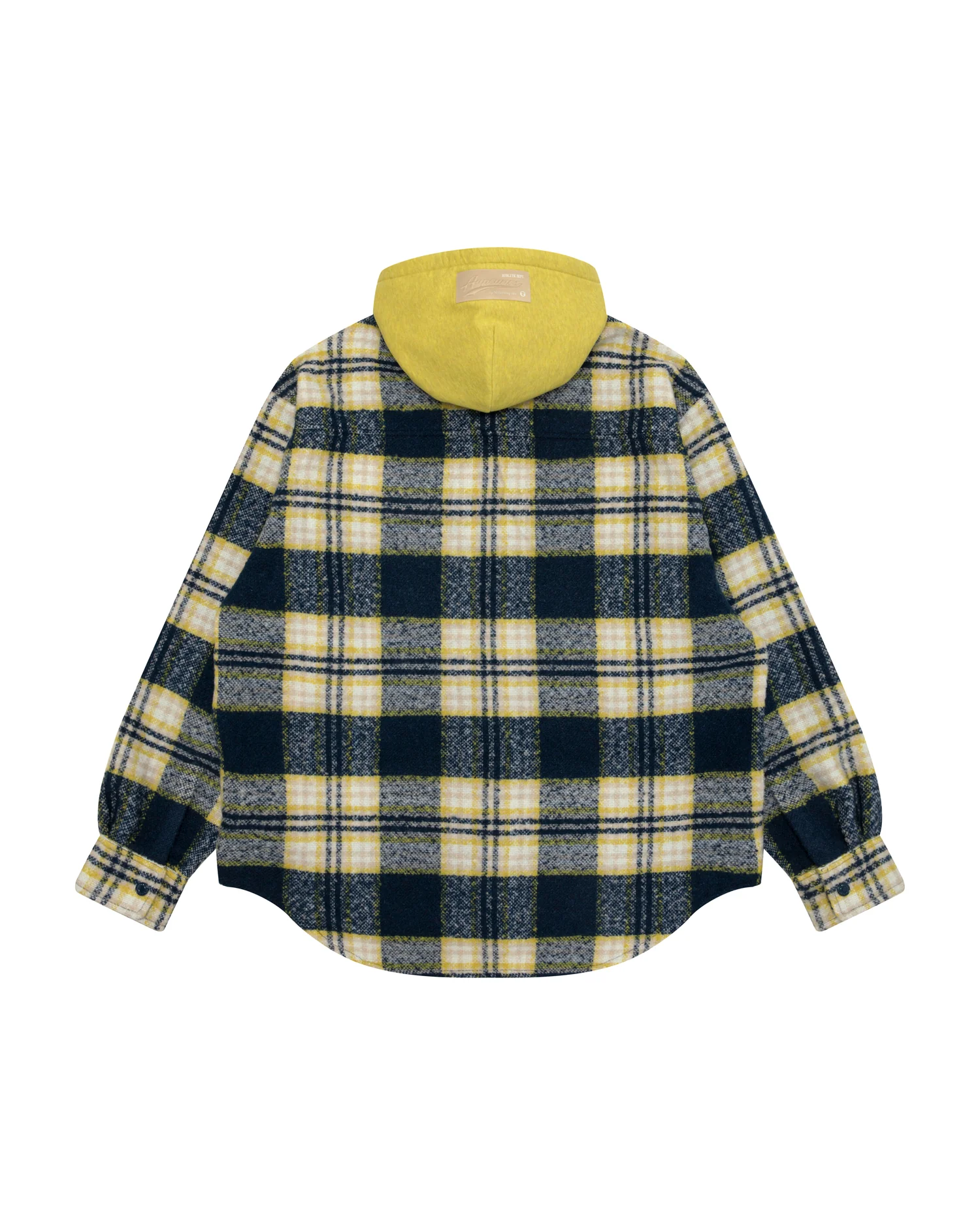 Moonface check hooded shirt - Image 9