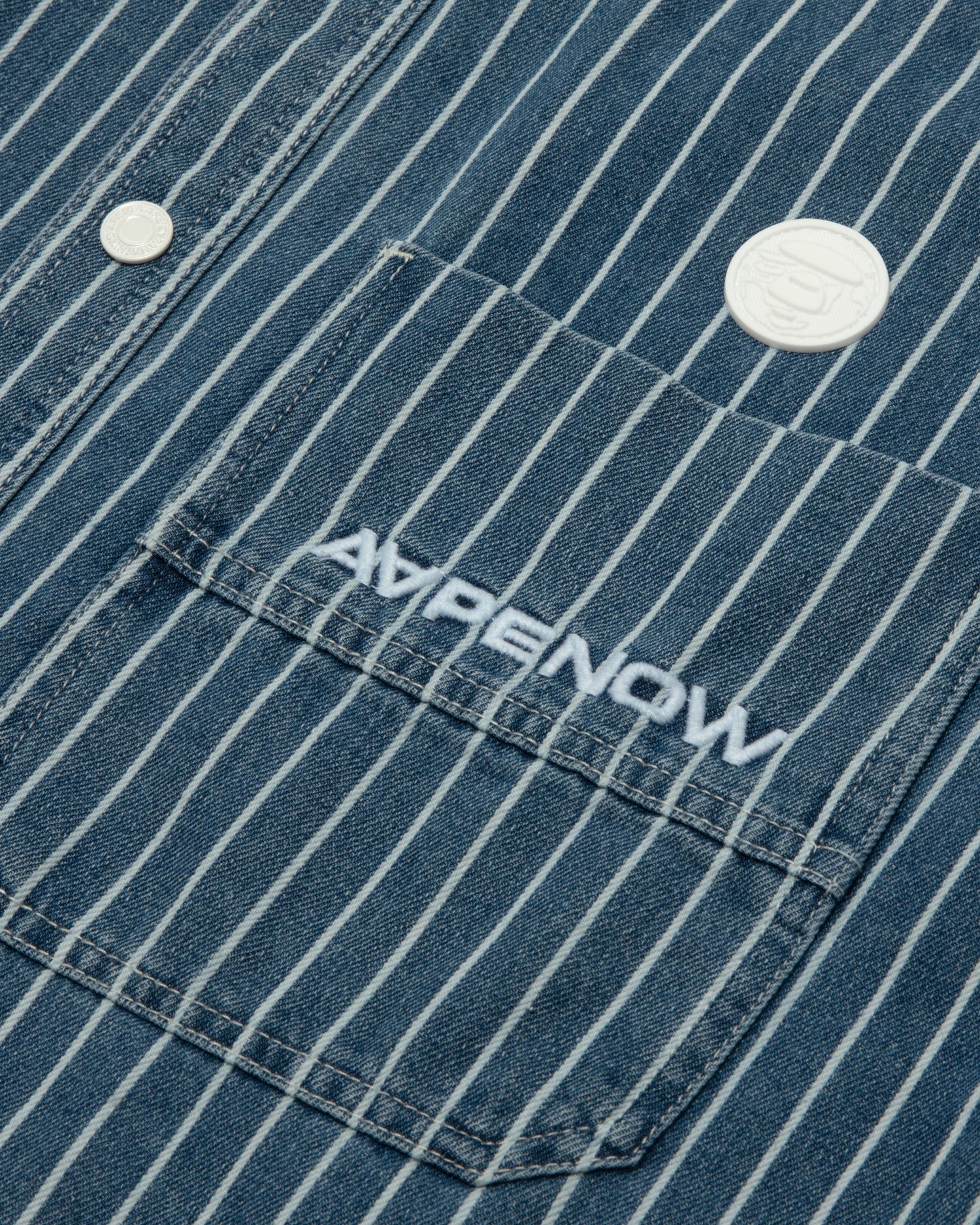 AAPENOW moonface striped long sleeve shirt - Image 7