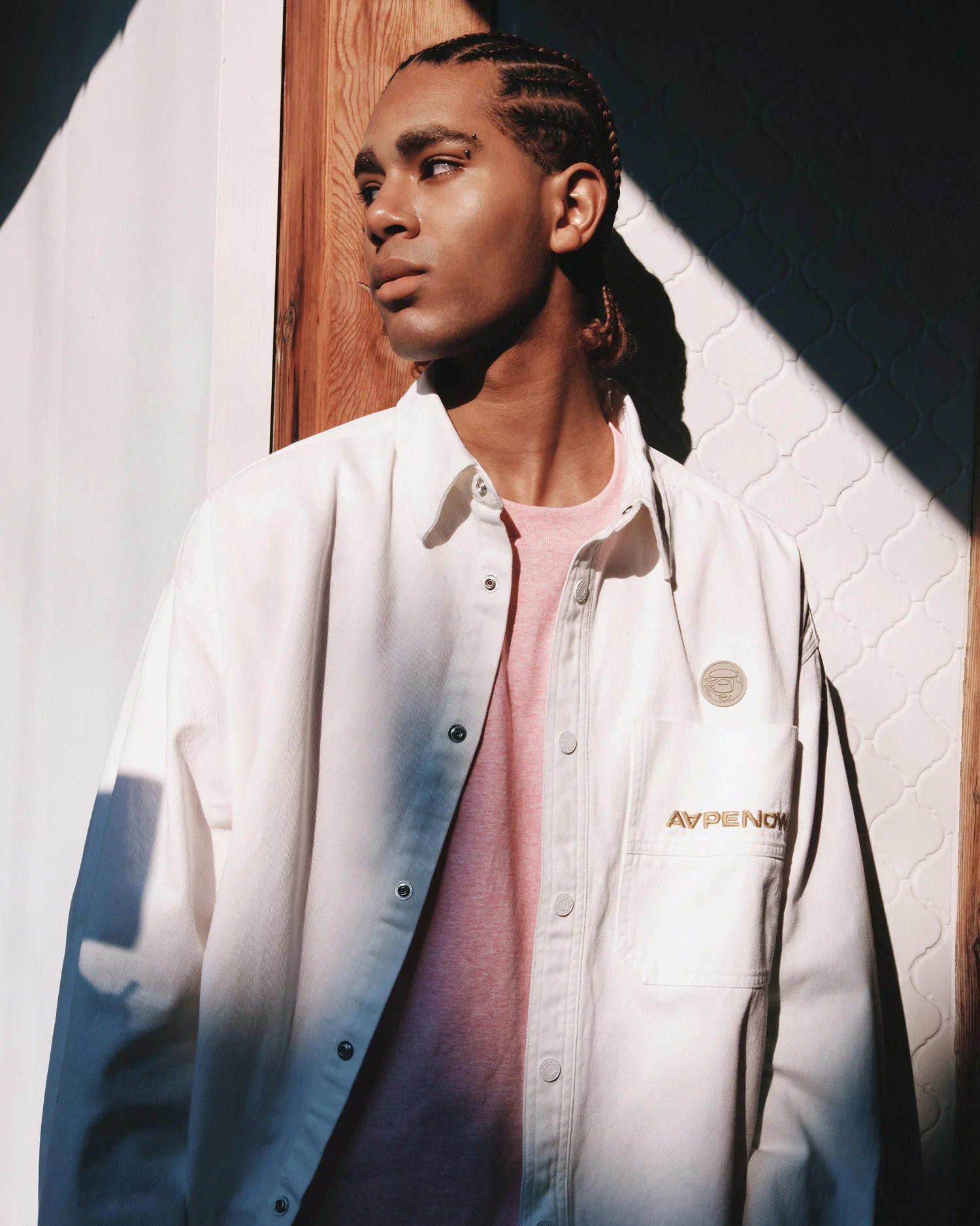 AAPENOW moonface long sleeve shirt - Image 3