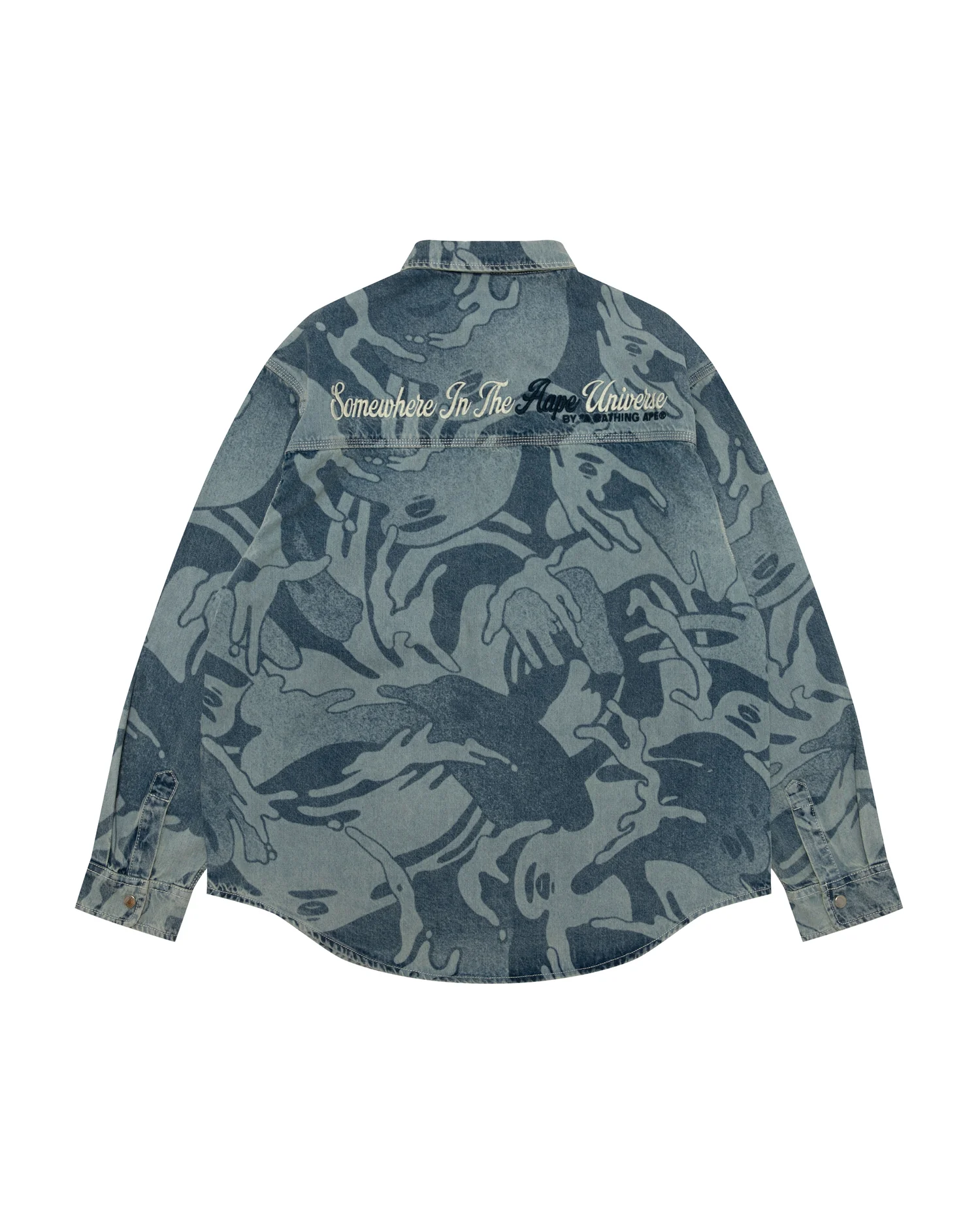 AAPEUNVS camo denim long sleeve shirt - Image 4