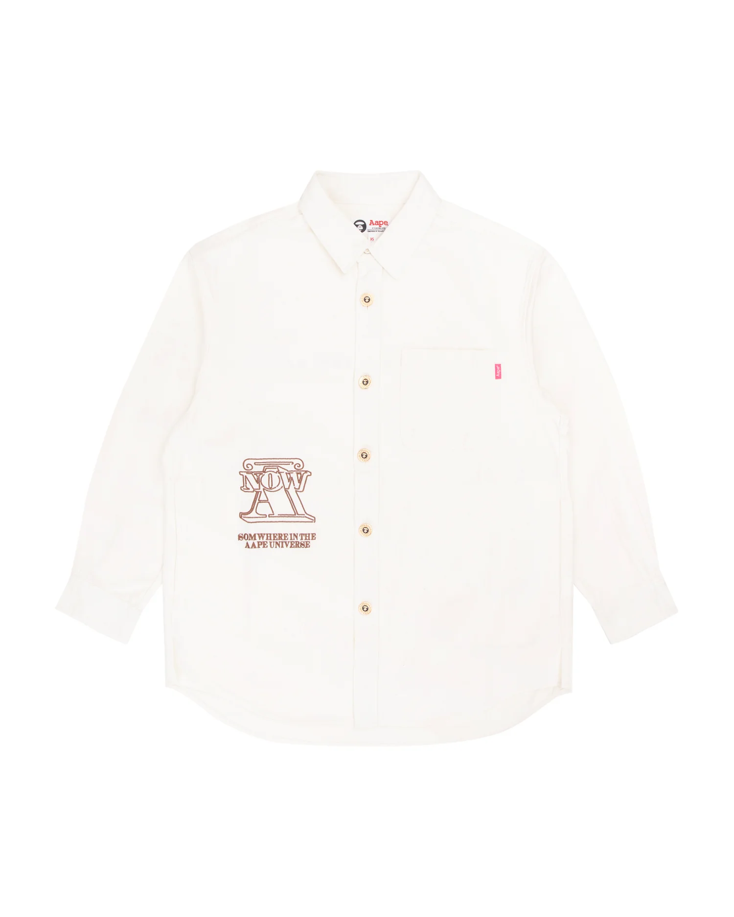Logo embroidered shirt