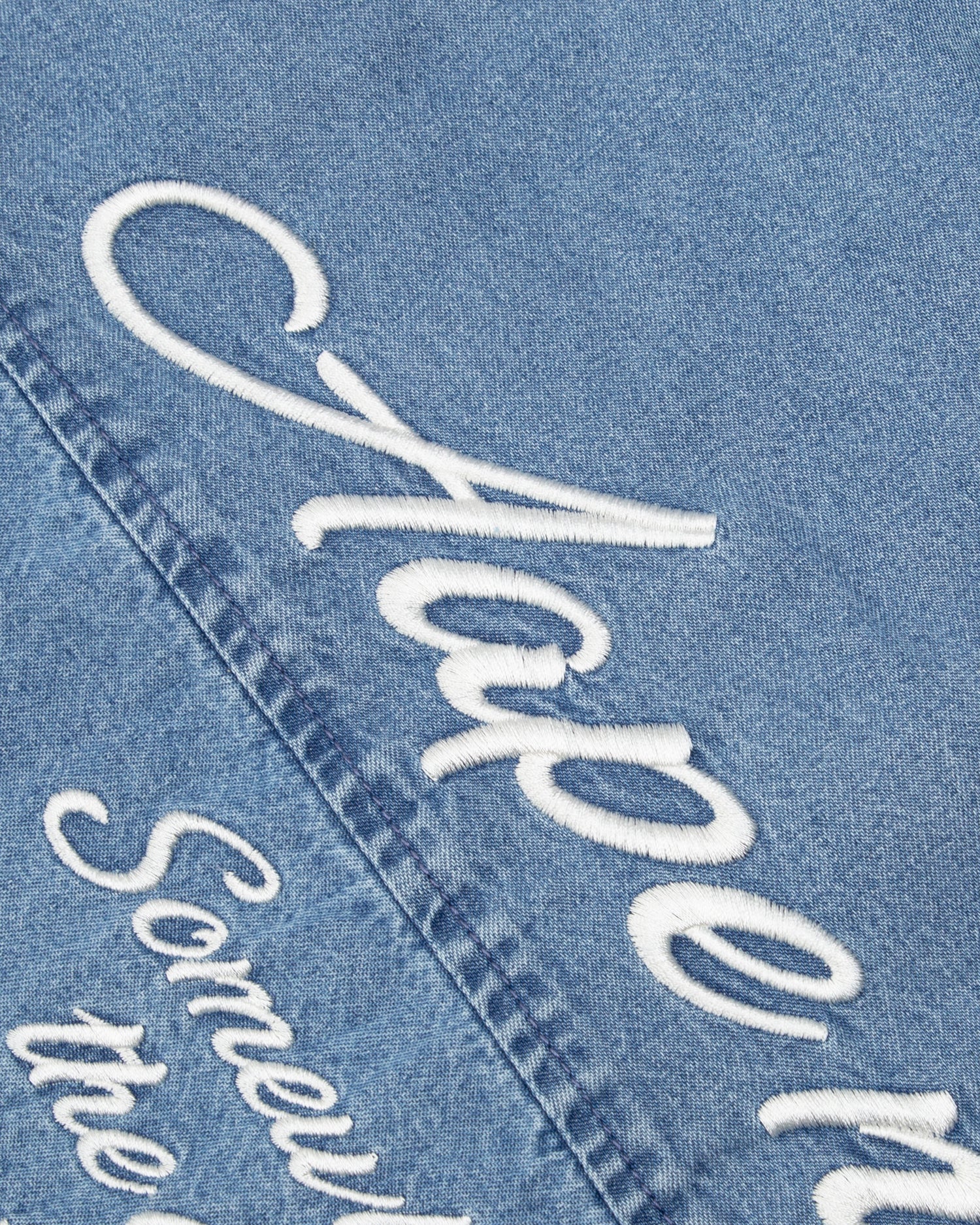 Moonface embroidered hooded shirt - Image 4