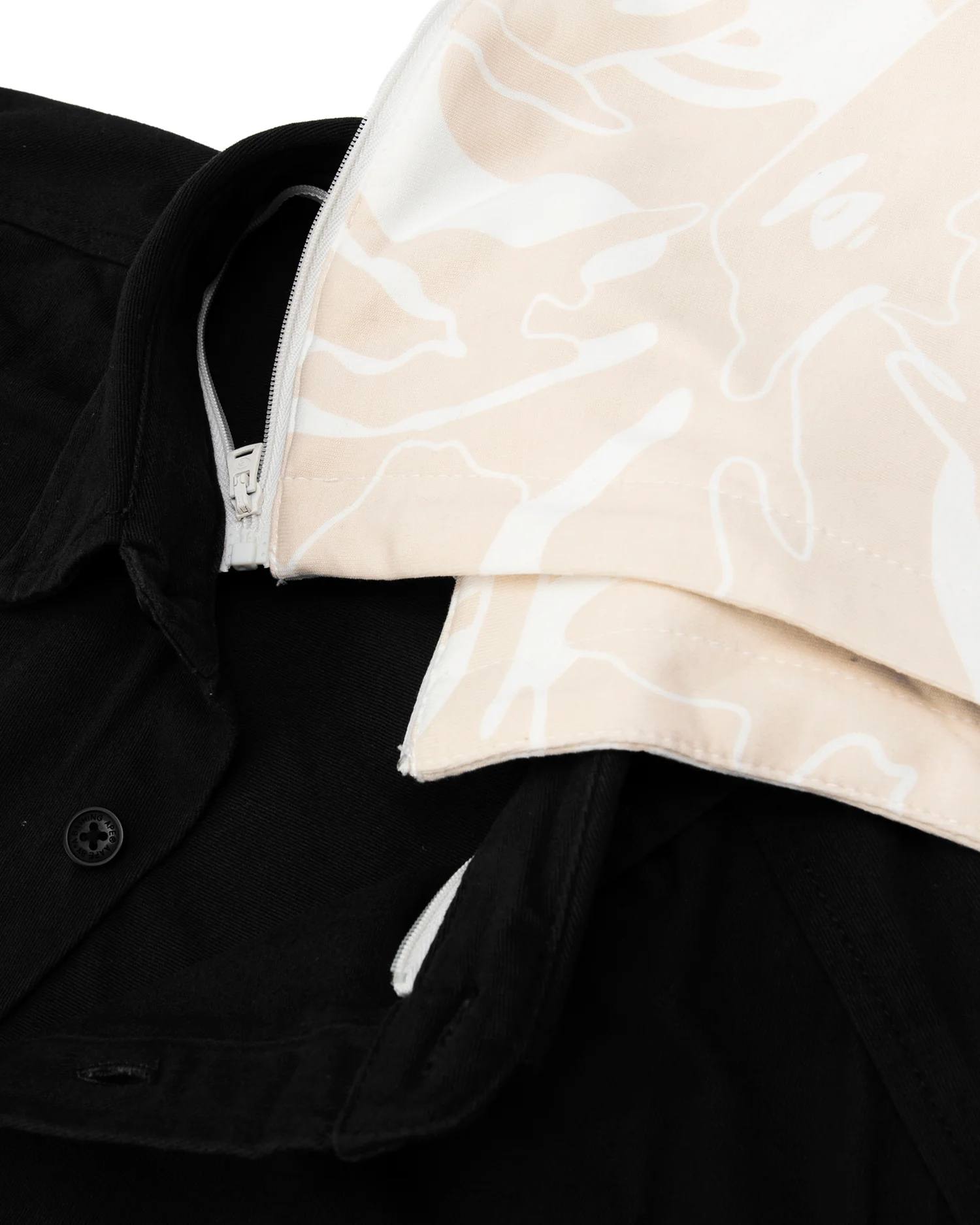 Moonface embroidered hooded shirt - Image 5