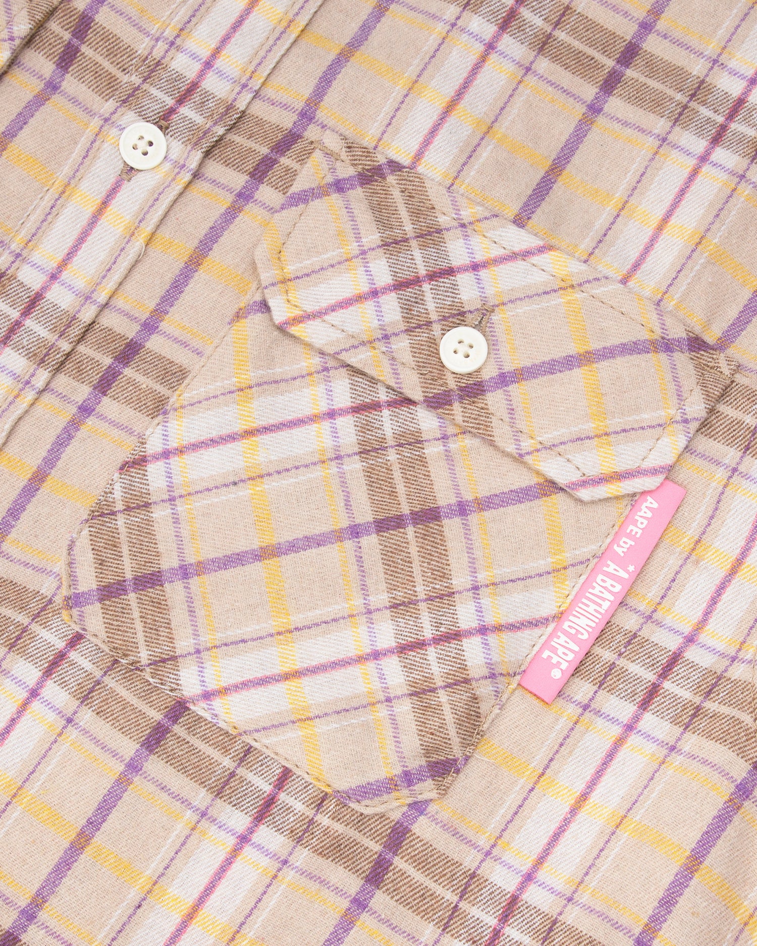 Moonface chest pocket plaid shirt - Image 4