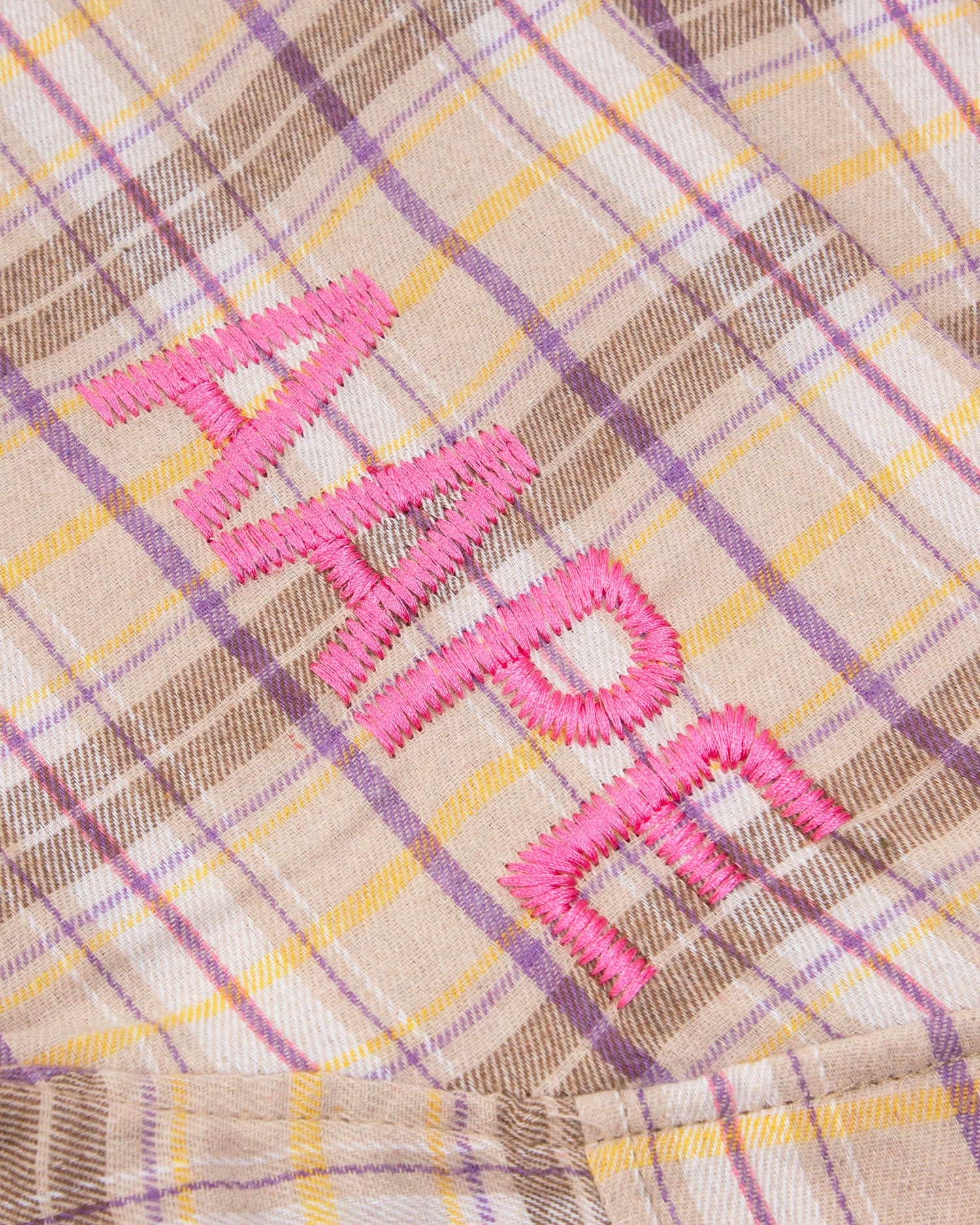 Moonface chest pocket plaid shirt - Image 5
