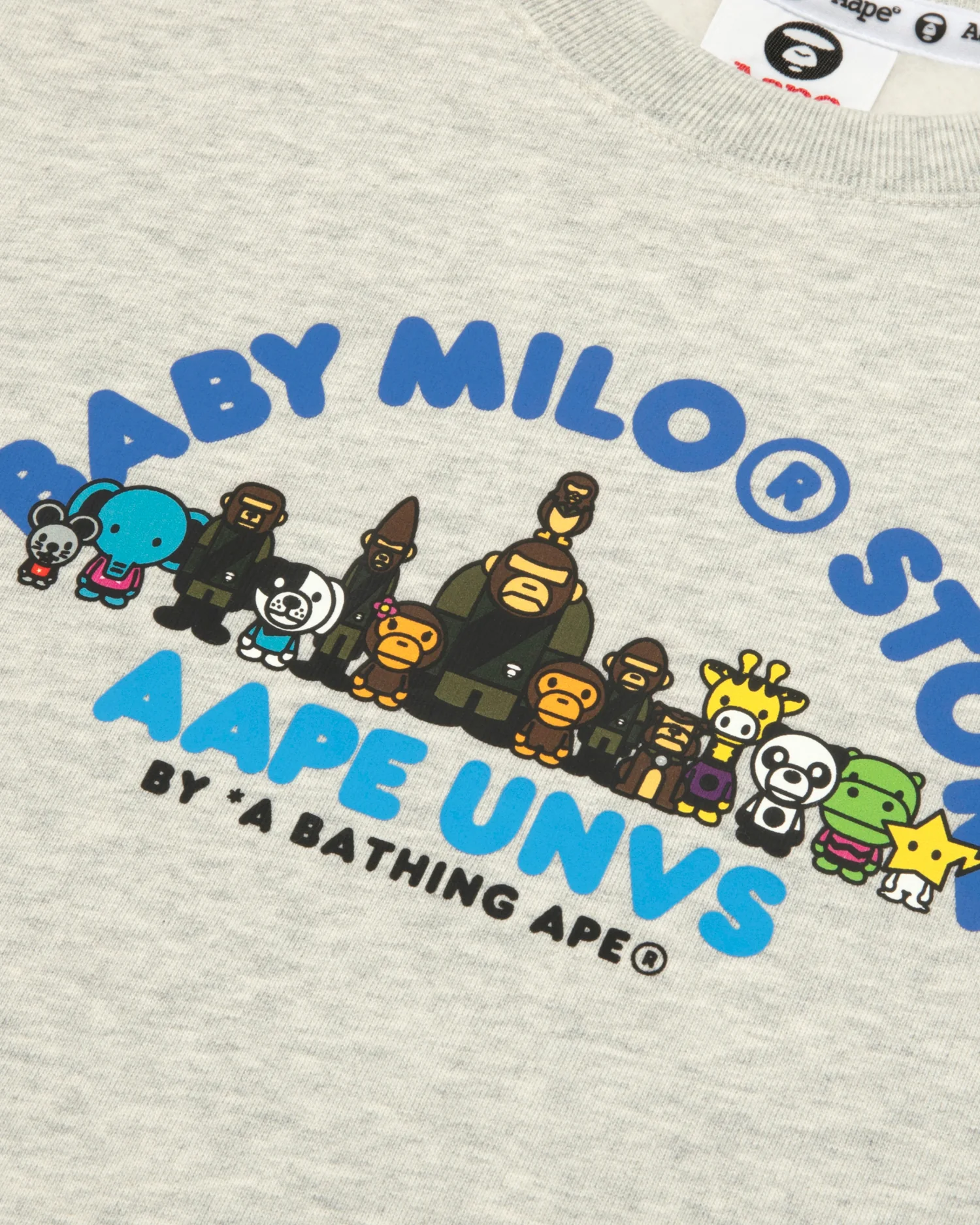 X Baby Milo Store Kids AAPEUNVS graphic long sleeve tee - Image 3