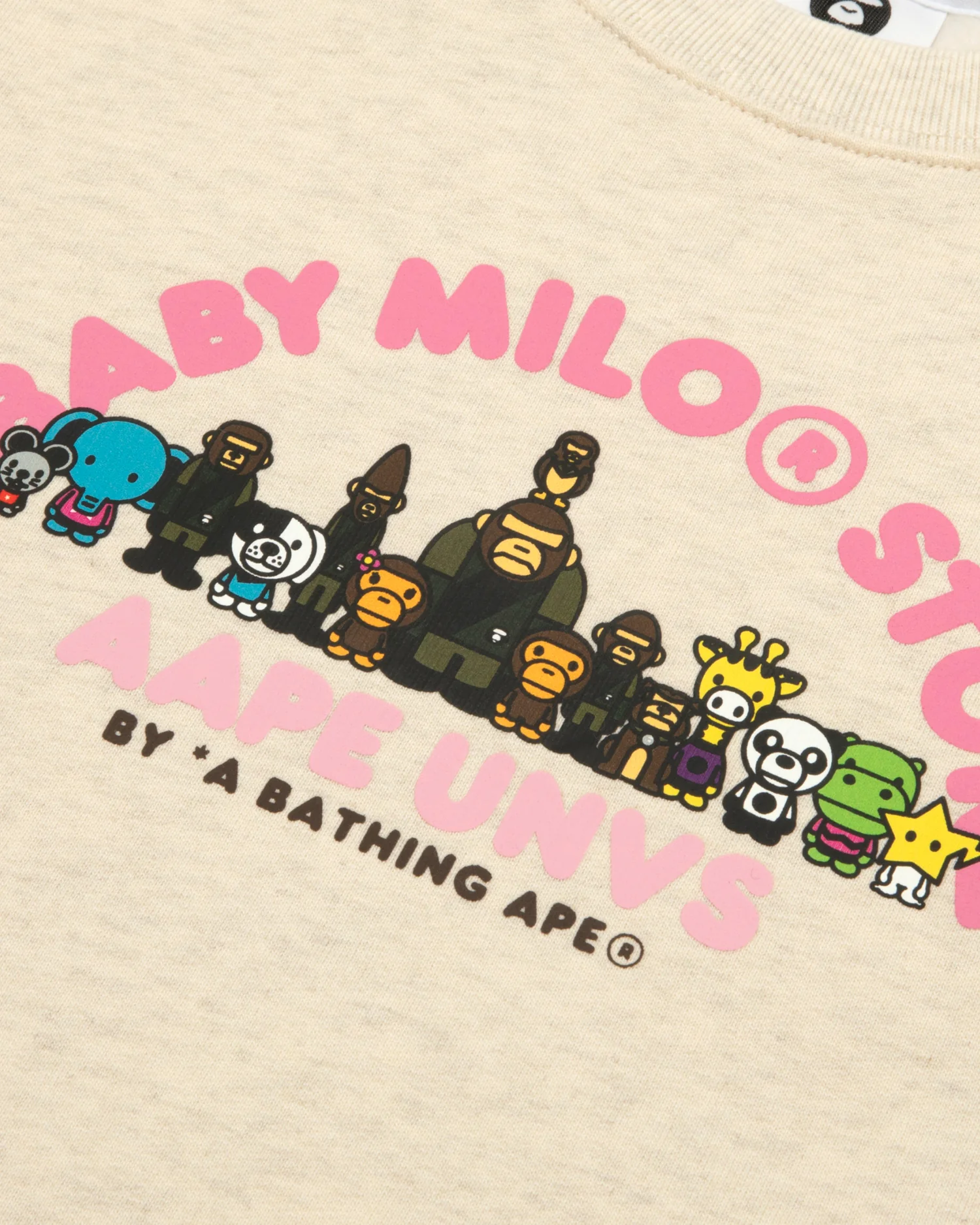 X Baby Milo Store Kids AAPEUNVS crew neck sweatshirt - Image 3
