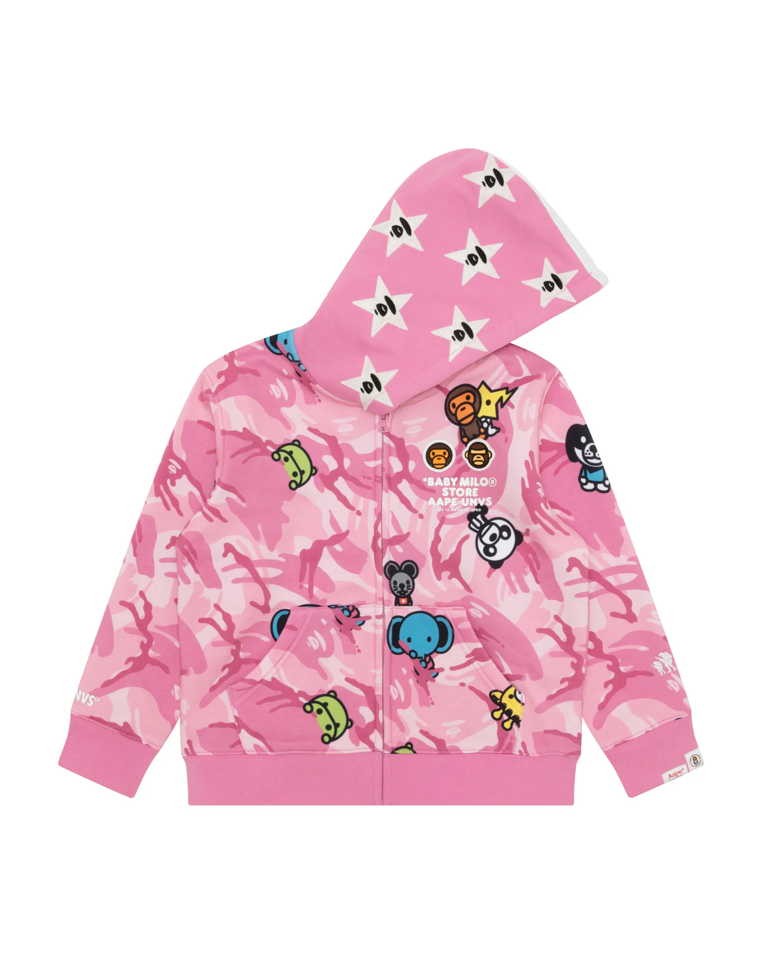 X Baby Milo Store kids AAPEUNVS camo zip-up hoodie - Image 6