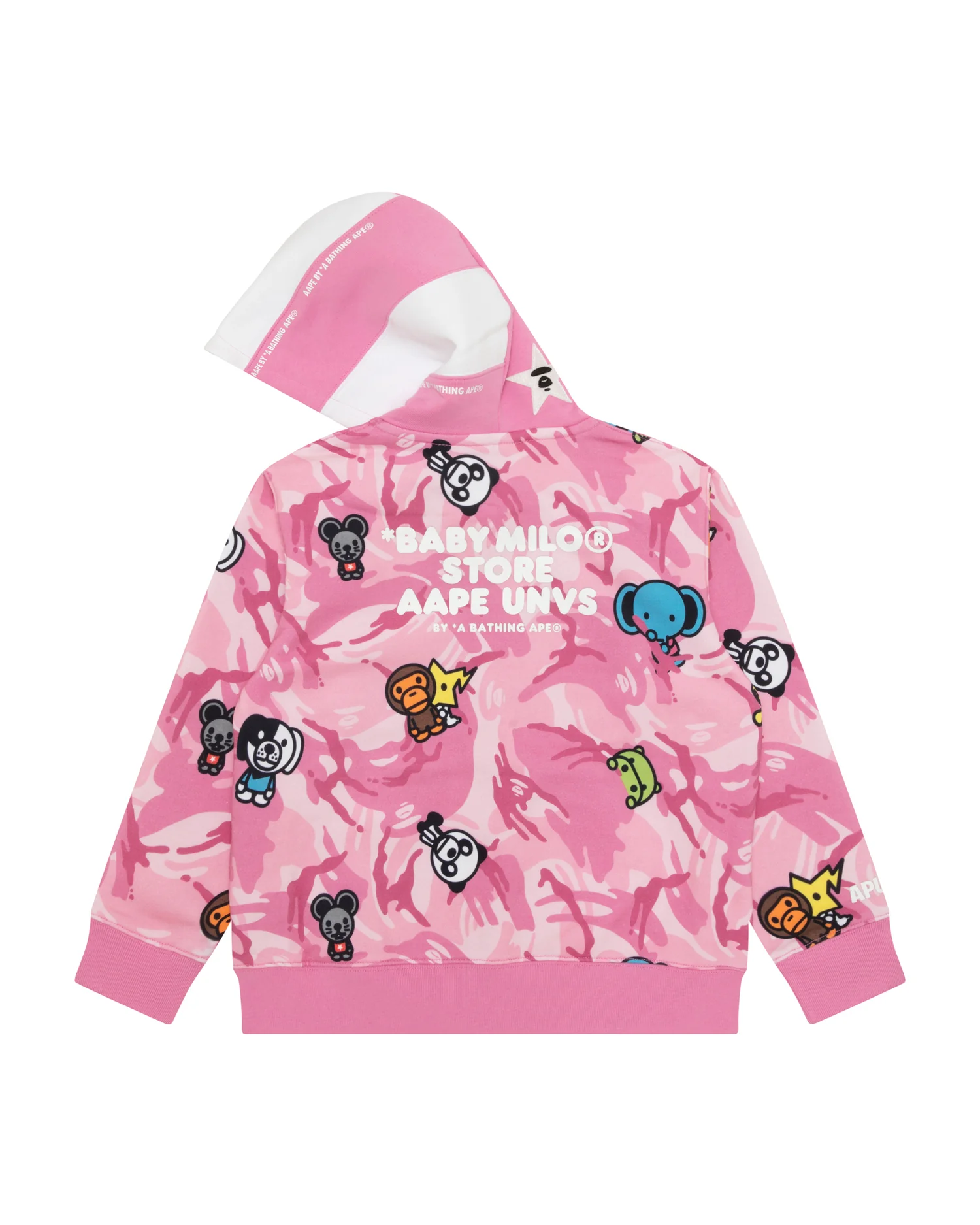 X Baby Milo Store kids AAPEUNVS camo zip-up hoodie - Image 7
