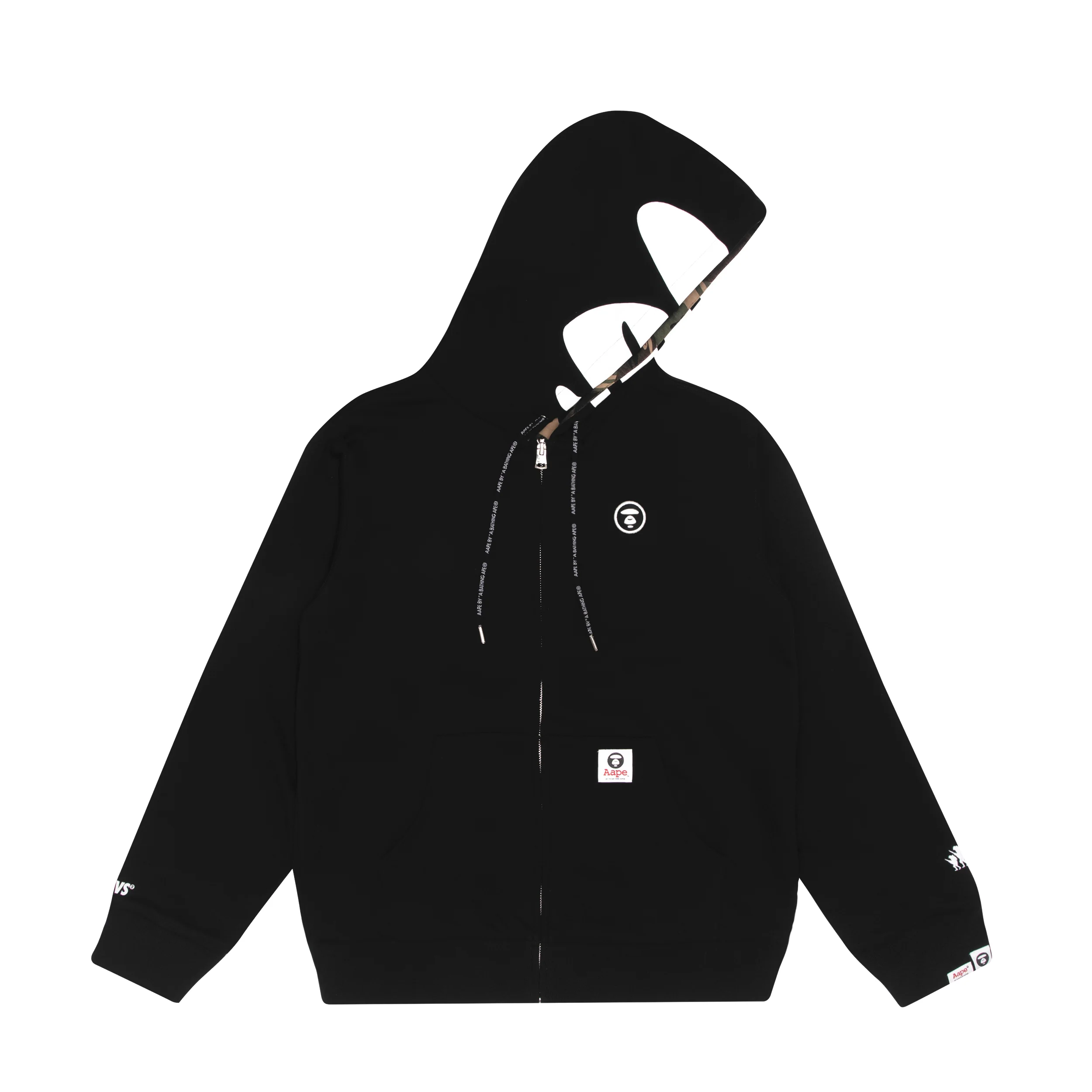 Moonface reversible zip hoodie