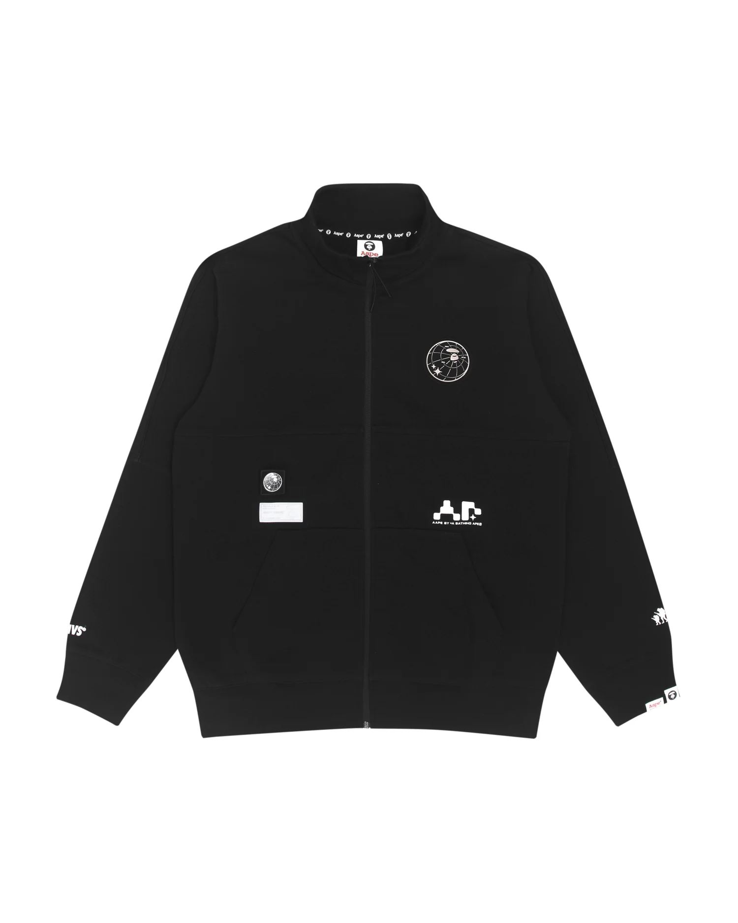 Logo zip-up sweater